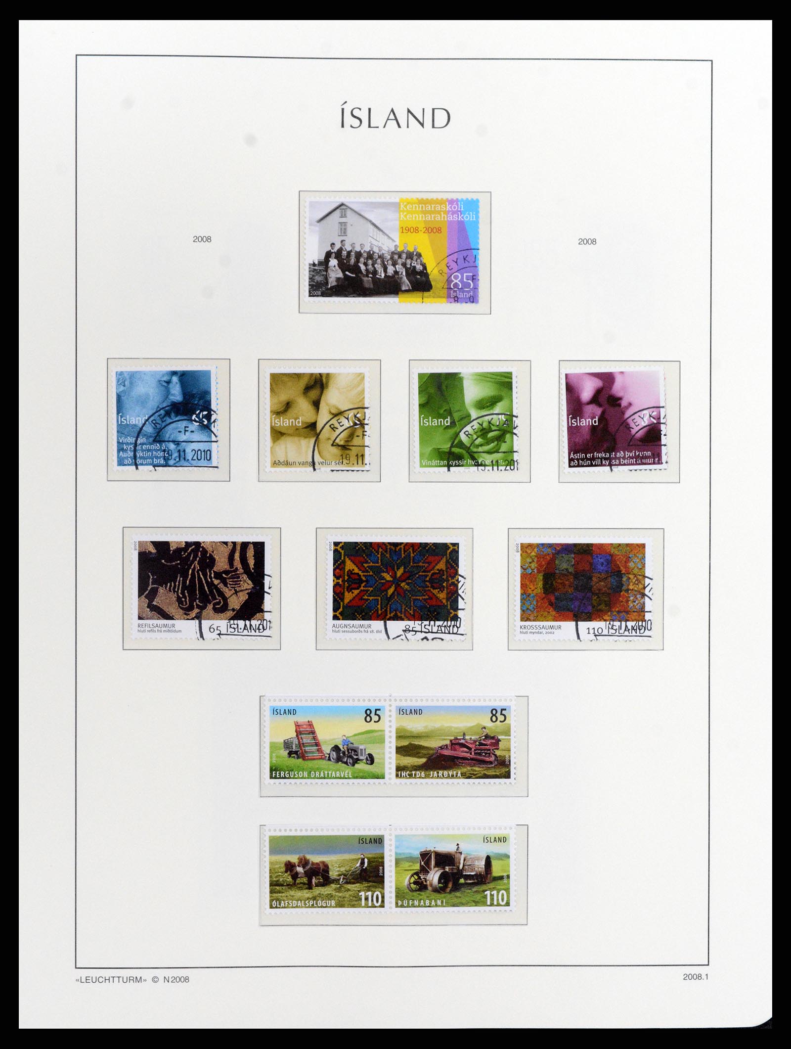 37804 128 - Stamp Collection 37804 Iceland 1873-2014.