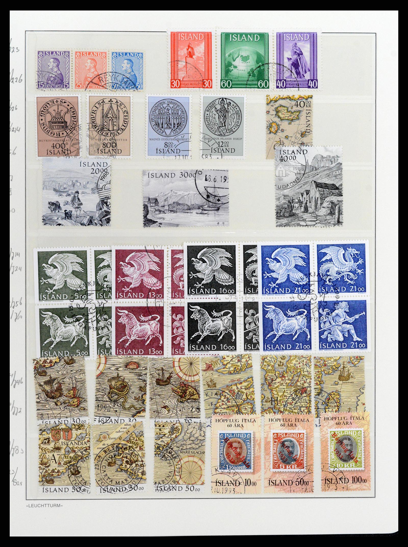 37804 161 - Stamp Collection 37804 Iceland 1873-2014.