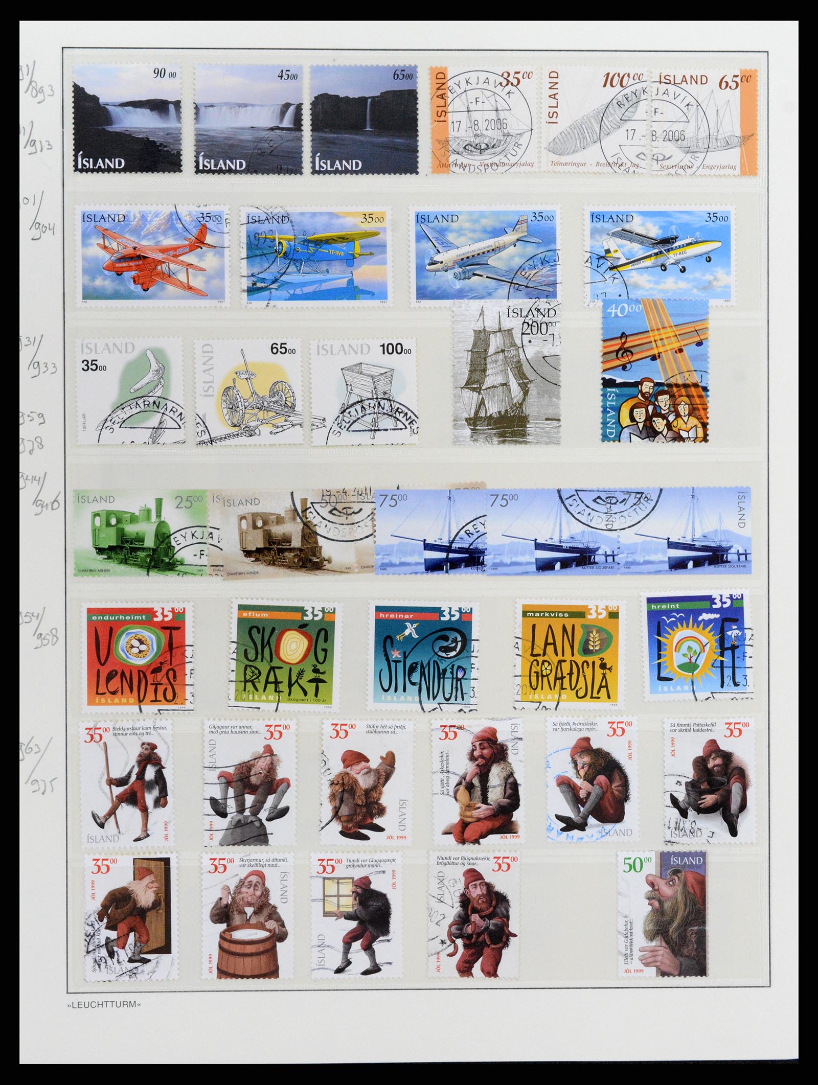 37804 163 - Stamp Collection 37804 Iceland 1873-2014.