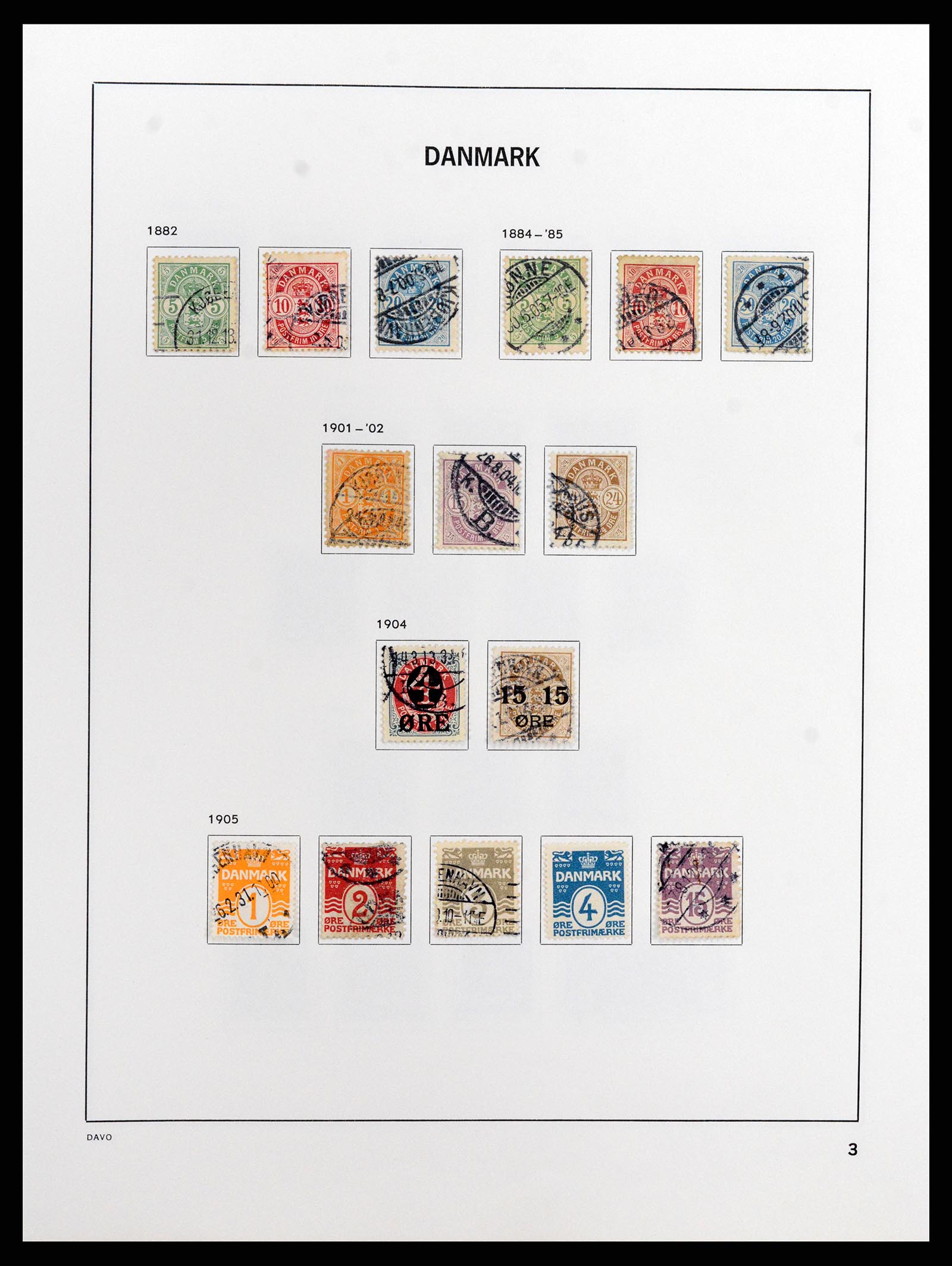 37805 003 - Postzegelverzameling 37805 Denemarken 1851-2022!!