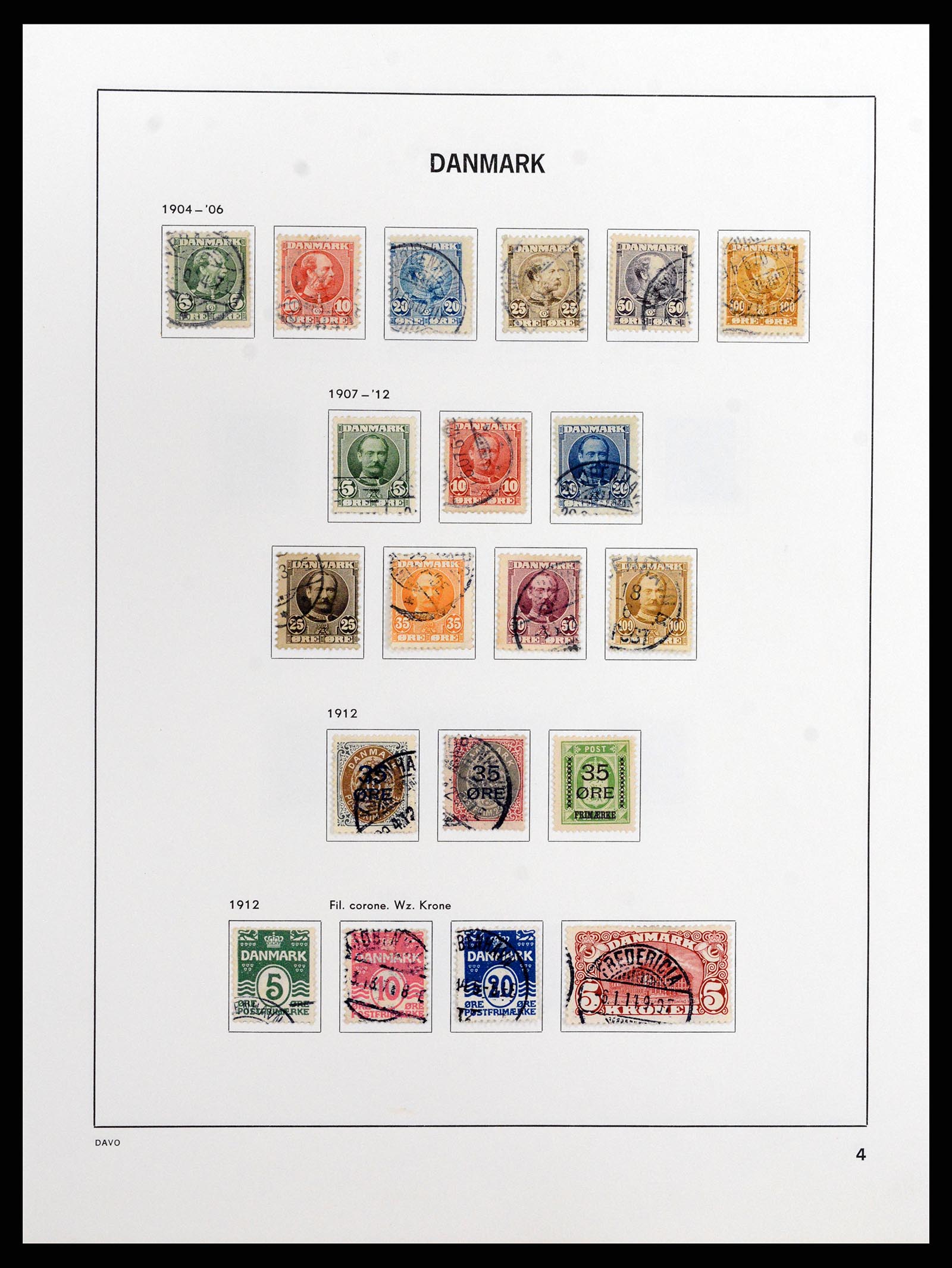 37805 004 - Postzegelverzameling 37805 Denemarken 1851-2022!!