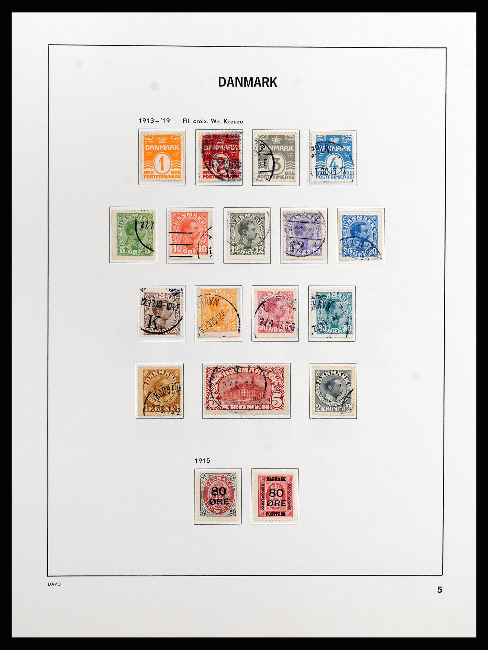 37805 005 - Postzegelverzameling 37805 Denemarken 1851-2022!!
