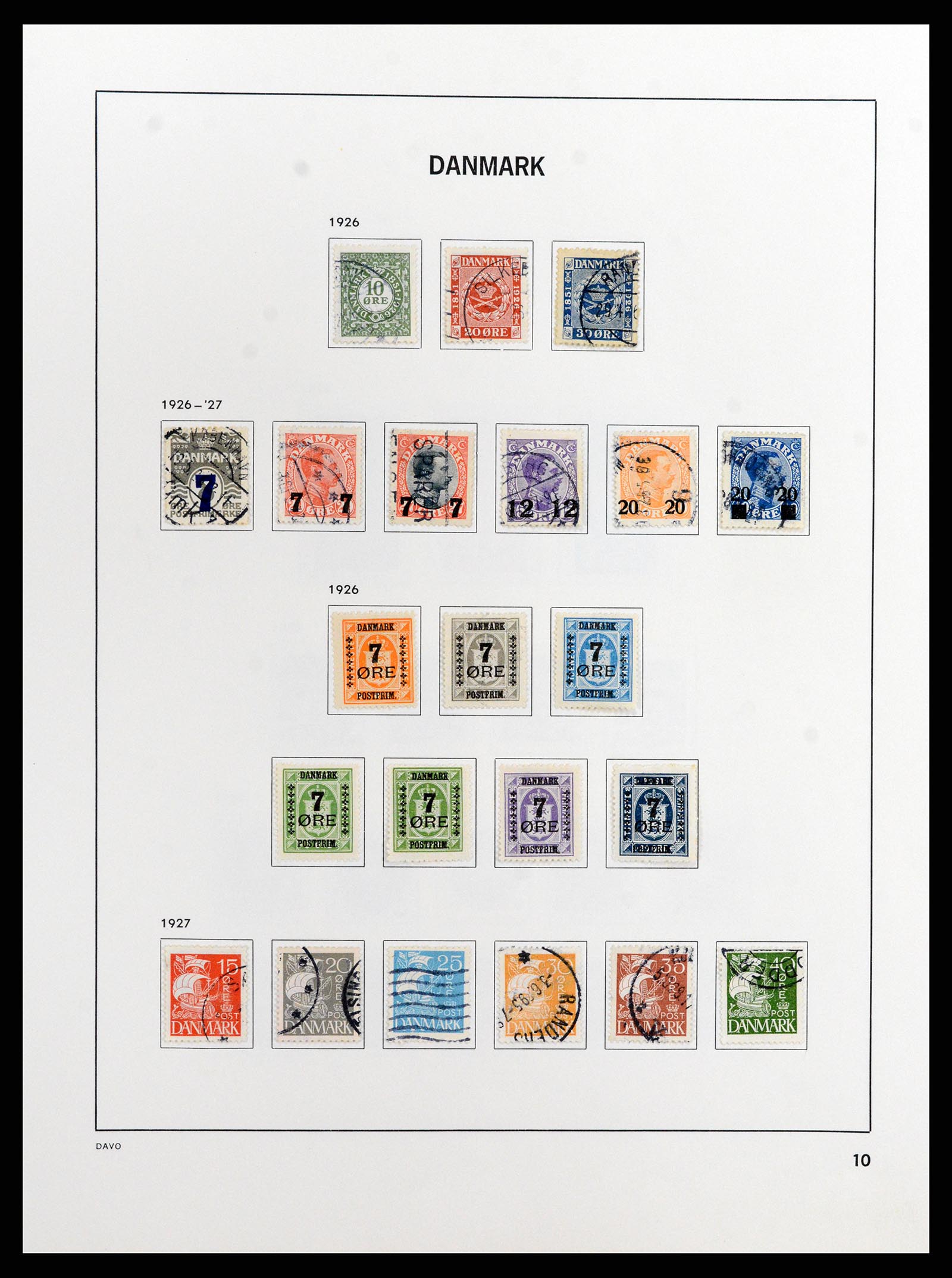 37805 010 - Stamp Collection 37805 Denmark 1851-2022!!