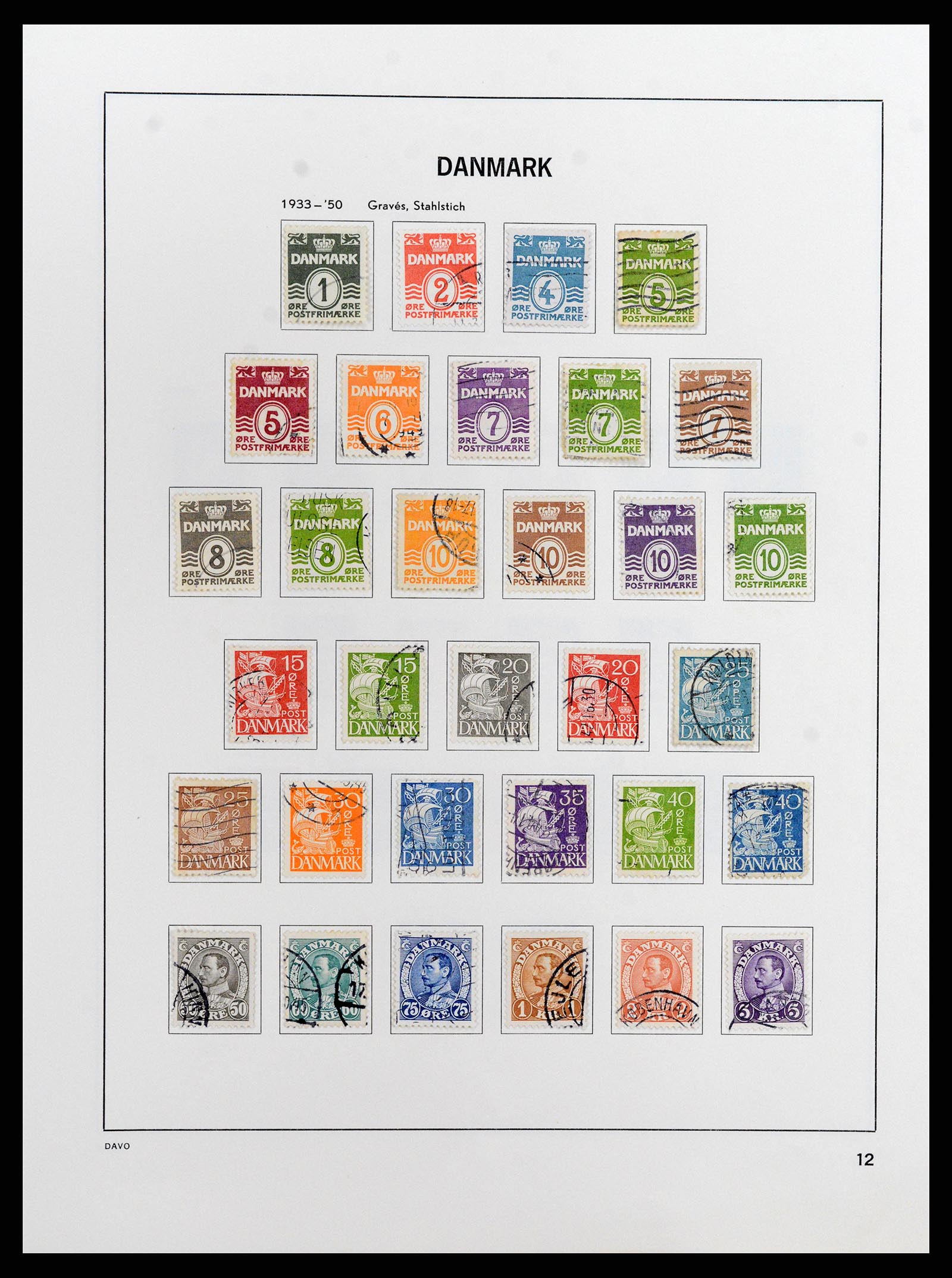 37805 012 - Postzegelverzameling 37805 Denemarken 1851-2022!!