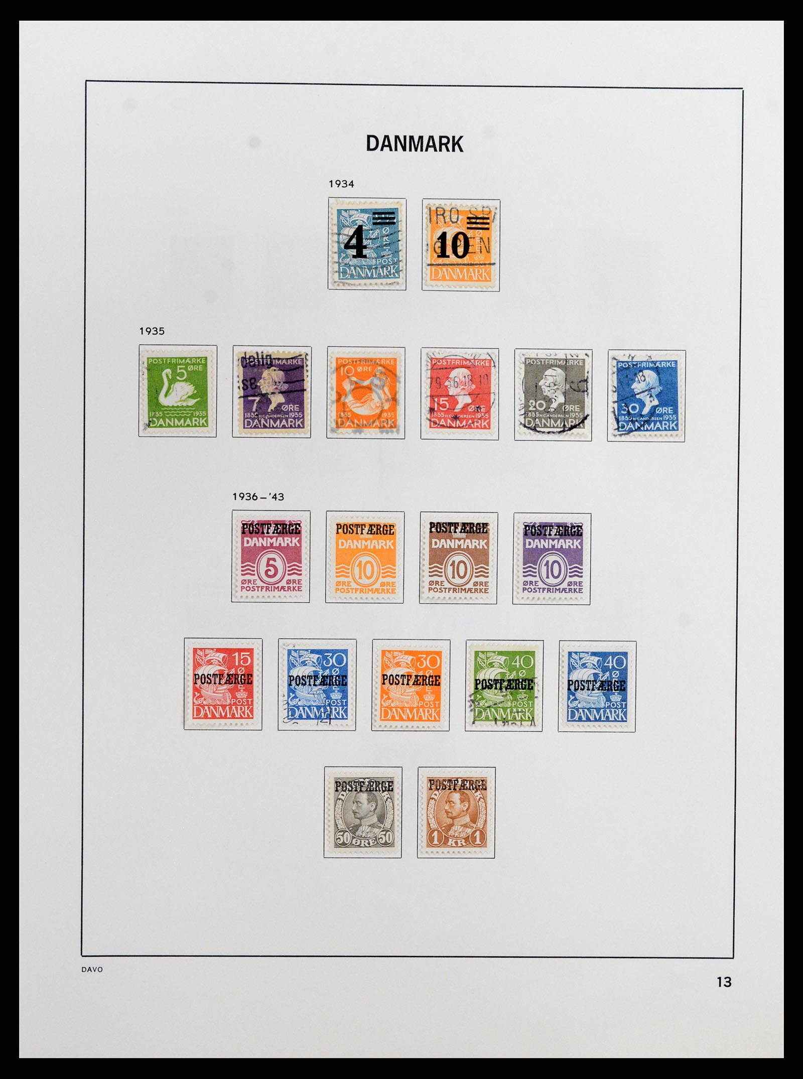 37805 013 - Postzegelverzameling 37805 Denemarken 1851-2022!!