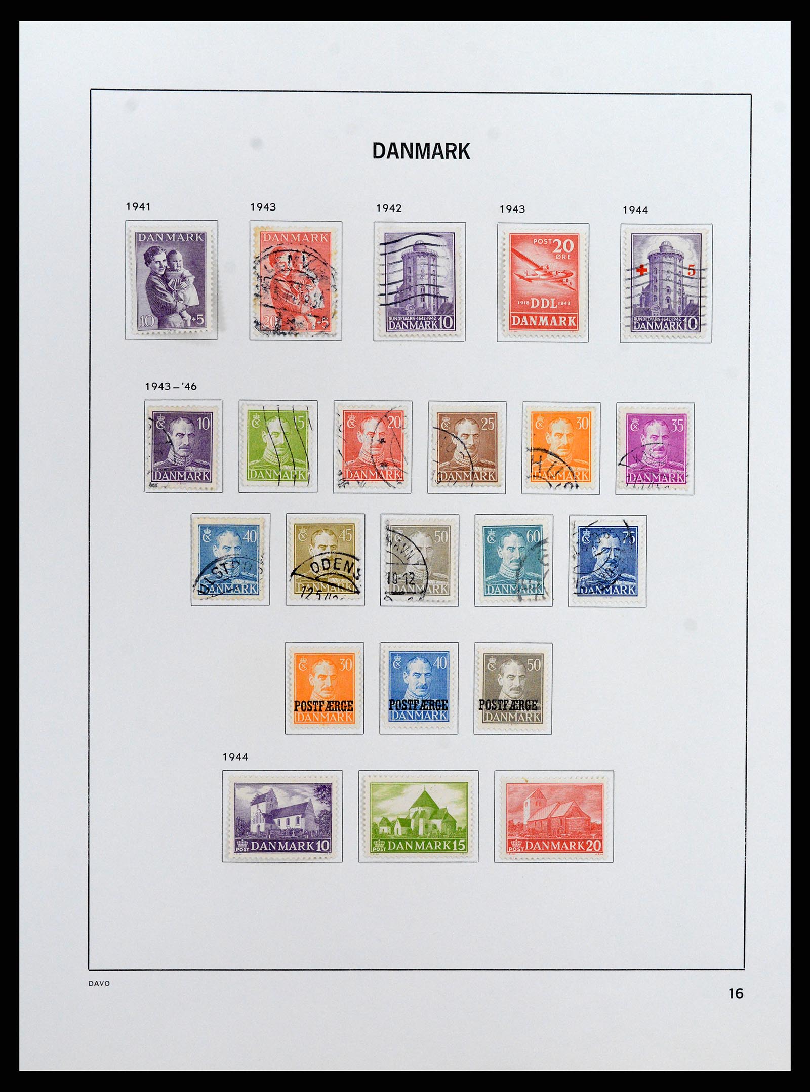 37805 016 - Postzegelverzameling 37805 Denemarken 1851-2022!!