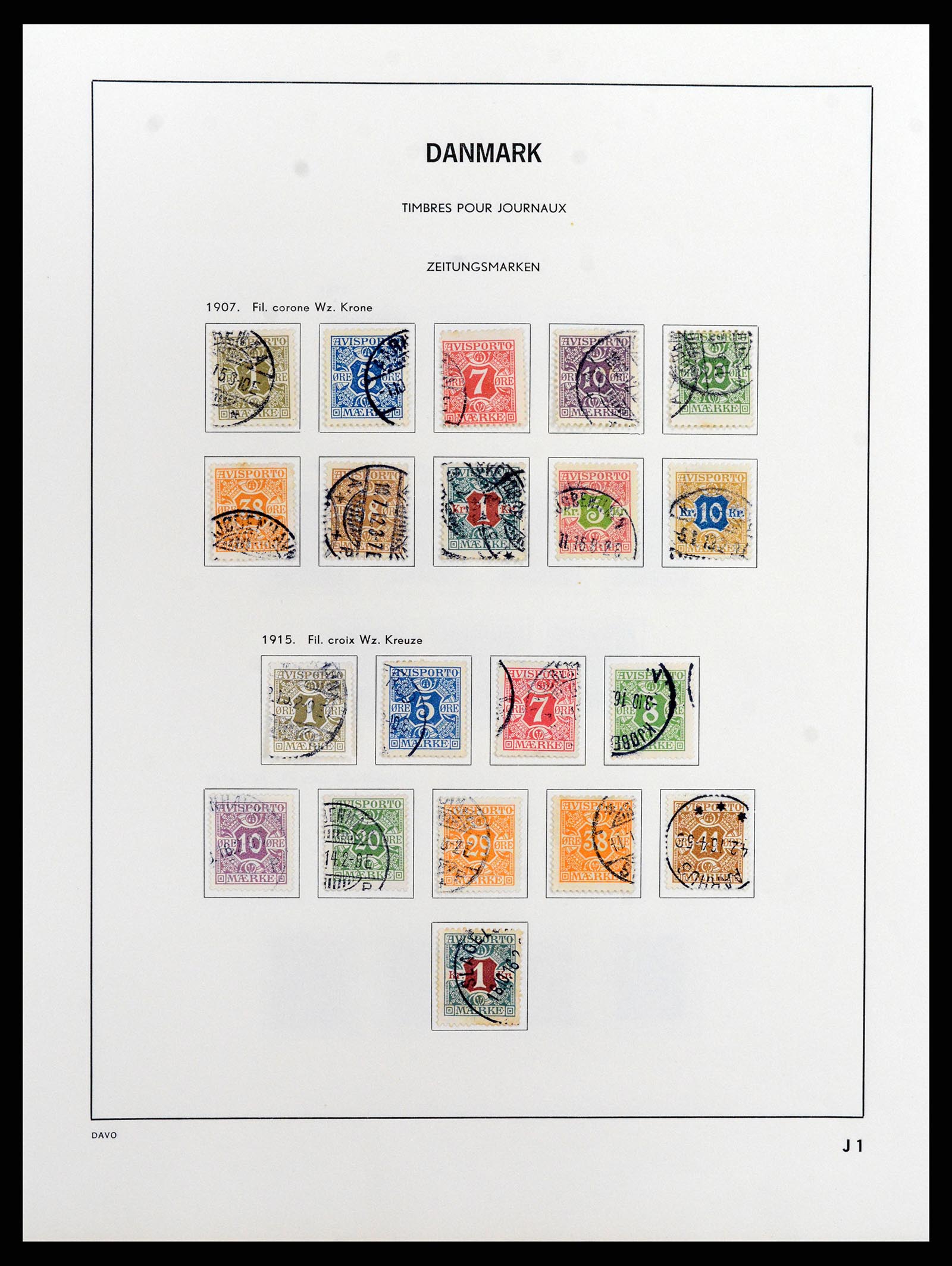 37805 019 - Postzegelverzameling 37805 Denemarken 1851-2022!!