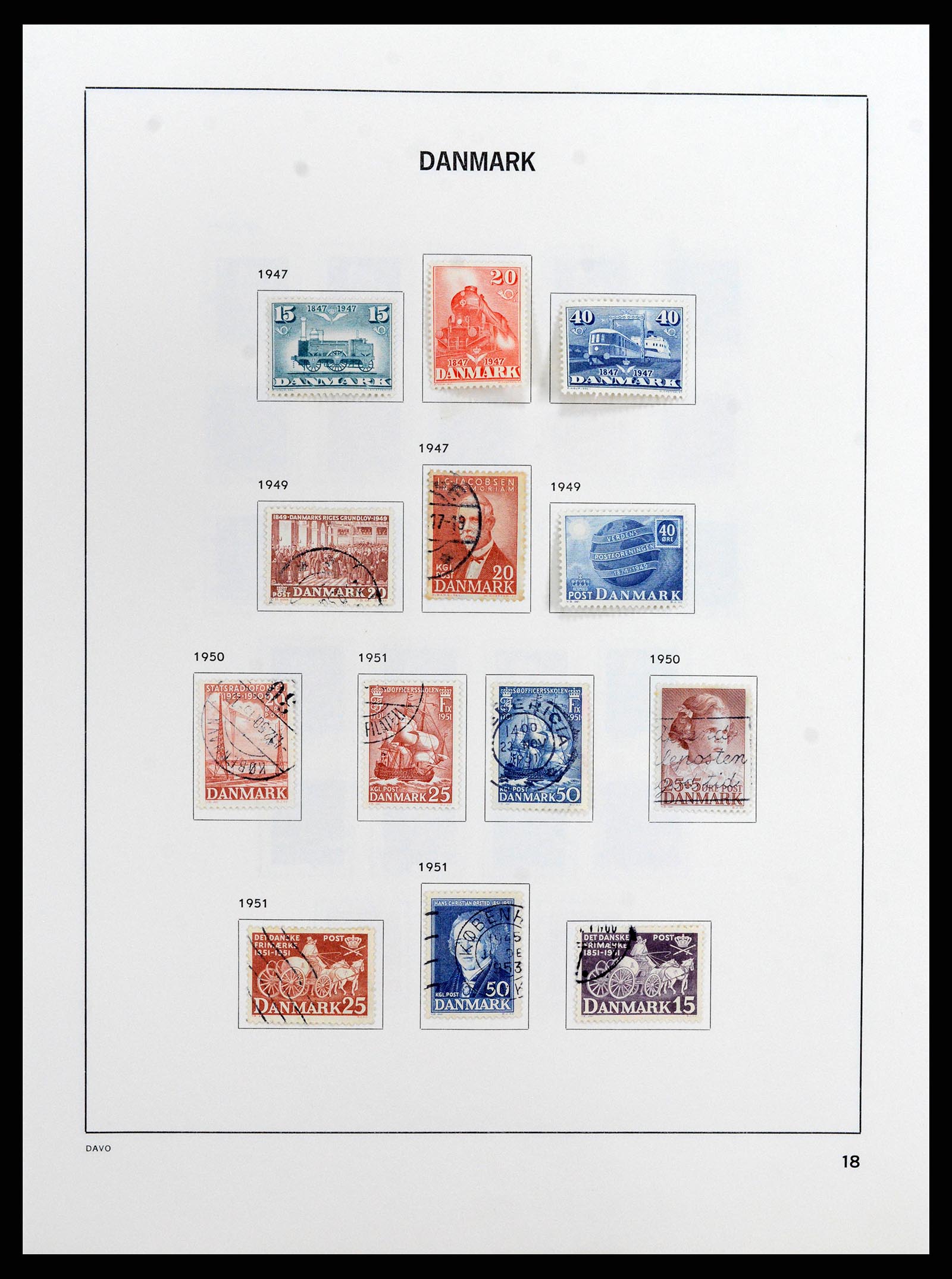 37805 029 - Postzegelverzameling 37805 Denemarken 1851-2022!!