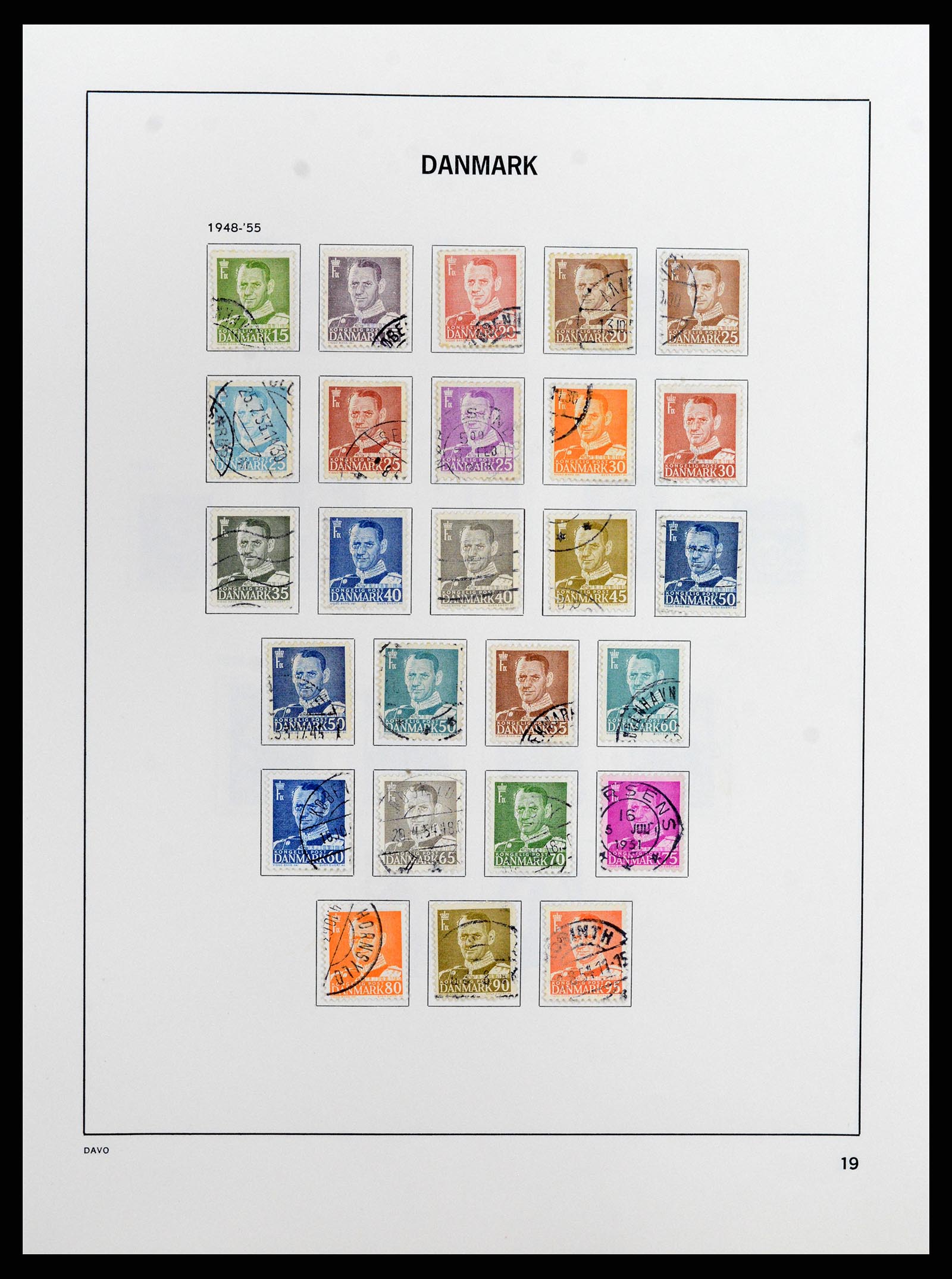37805 030 - Postzegelverzameling 37805 Denemarken 1851-2022!!