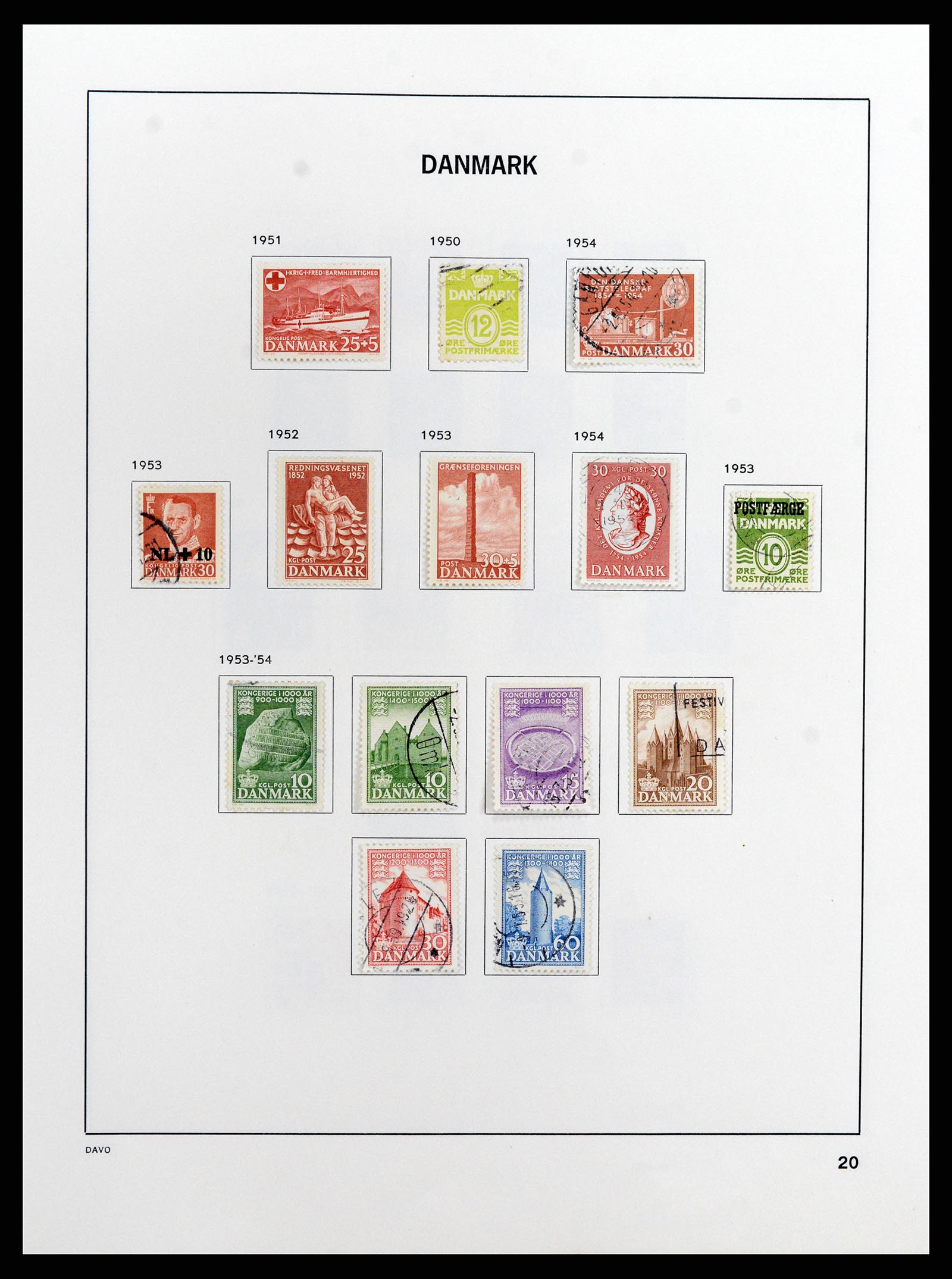 37805 031 - Postzegelverzameling 37805 Denemarken 1851-2022!!