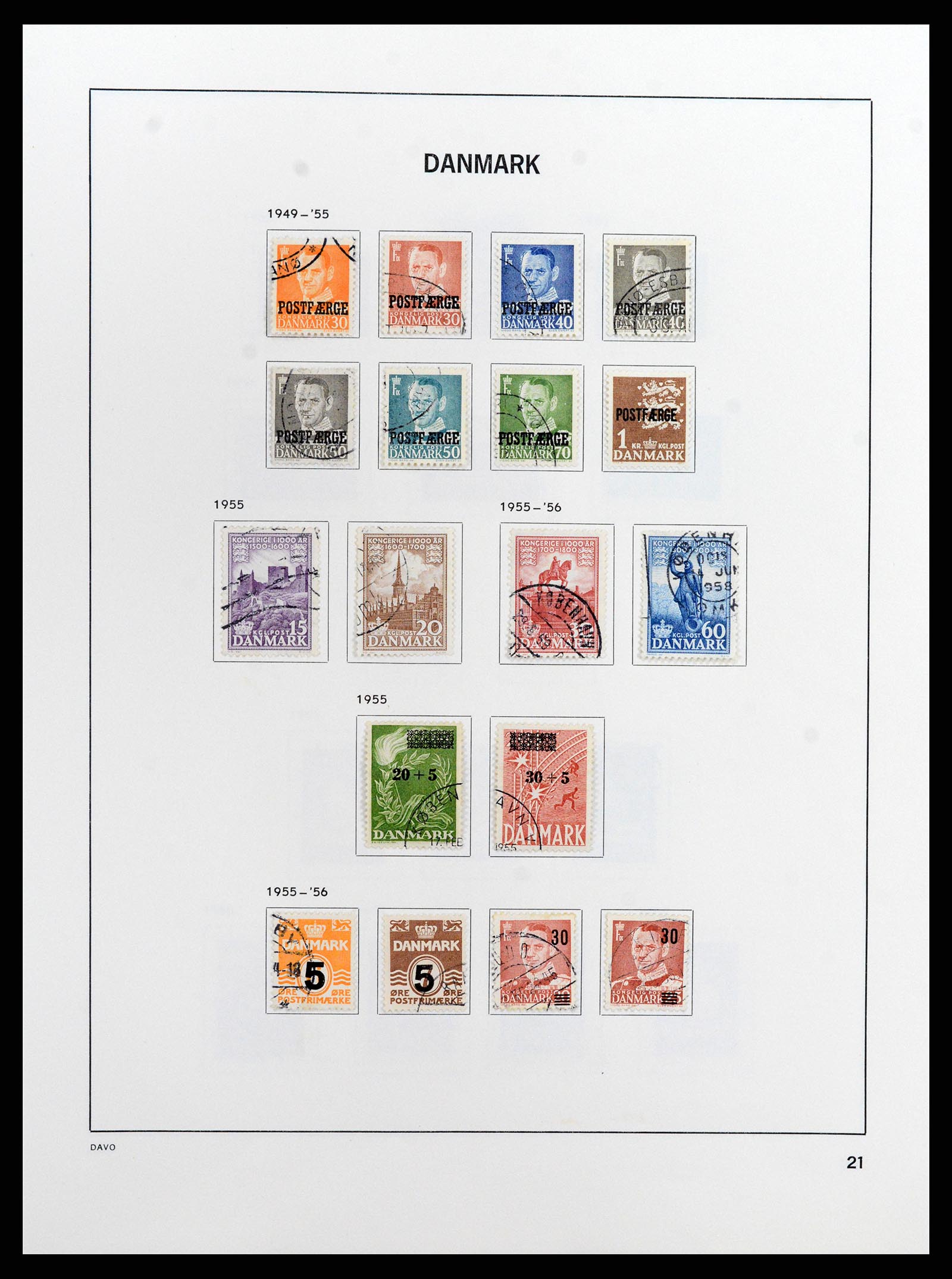 37805 032 - Postzegelverzameling 37805 Denemarken 1851-2022!!