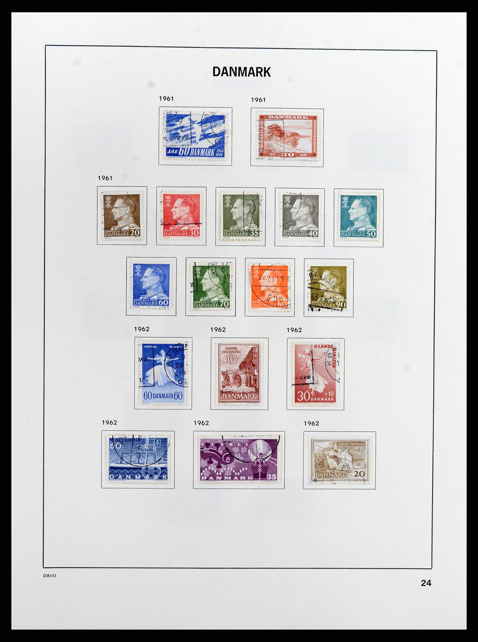 37805 035 - Postzegelverzameling 37805 Denemarken 1851-2022!!