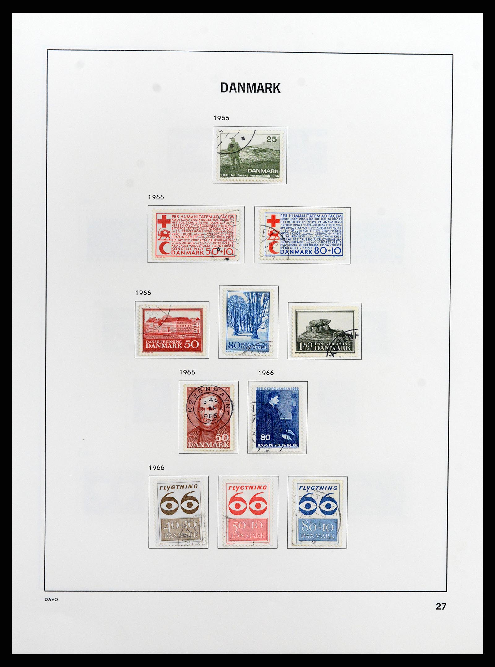 37805 038 - Postzegelverzameling 37805 Denemarken 1851-2022!!