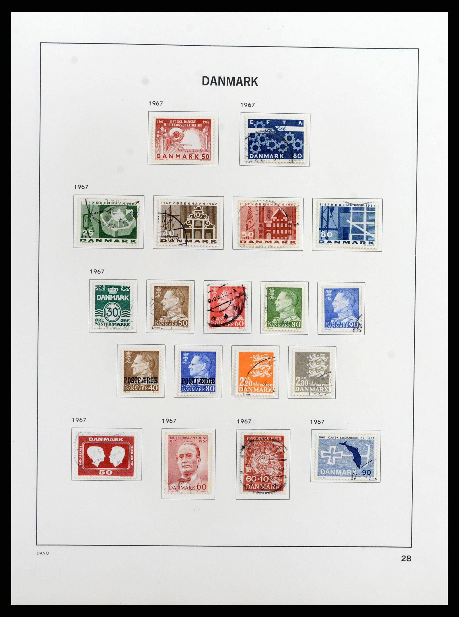 37805 039 - Postzegelverzameling 37805 Denemarken 1851-2022!!