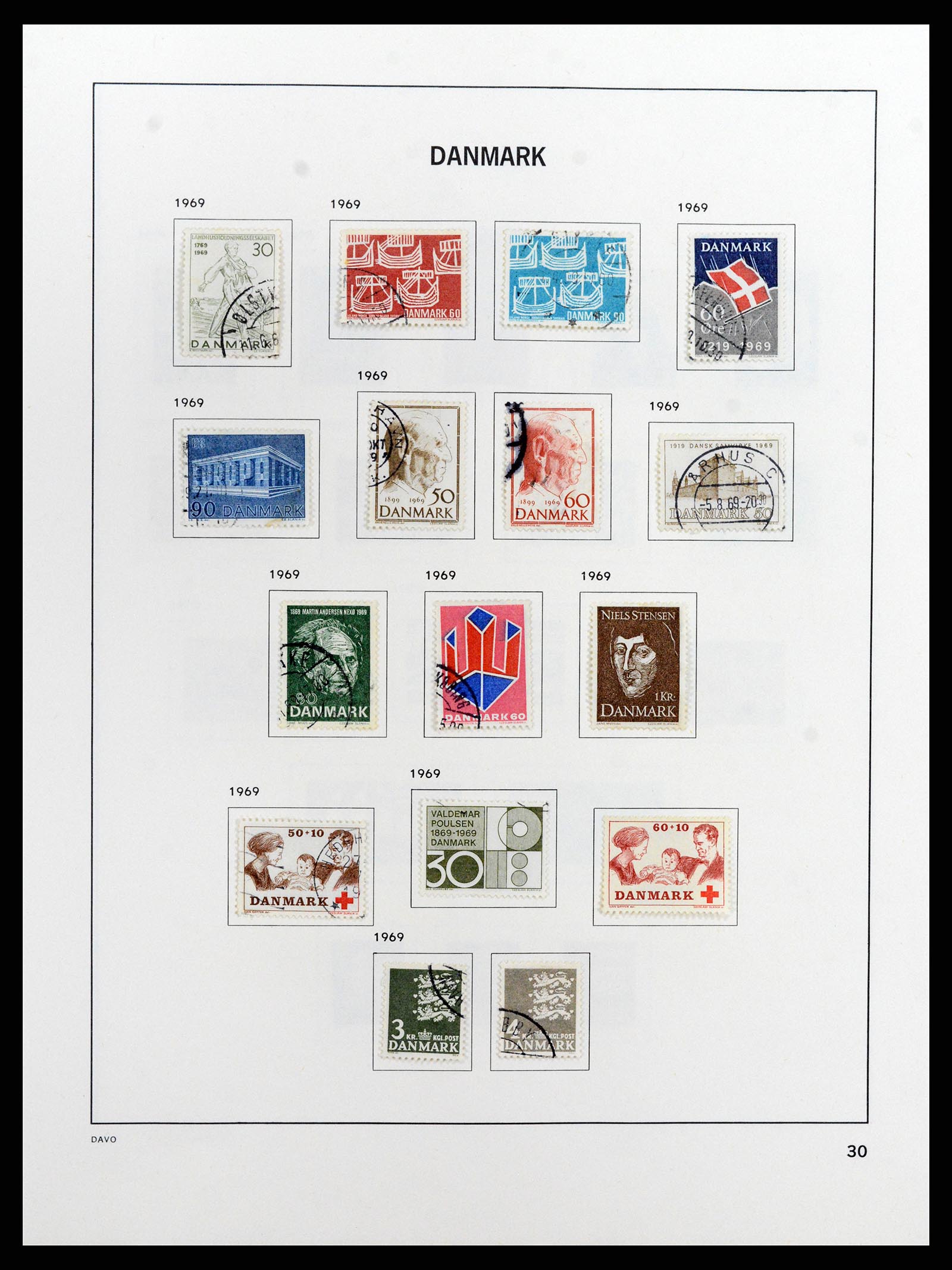 37805 041 - Postzegelverzameling 37805 Denemarken 1851-2022!!