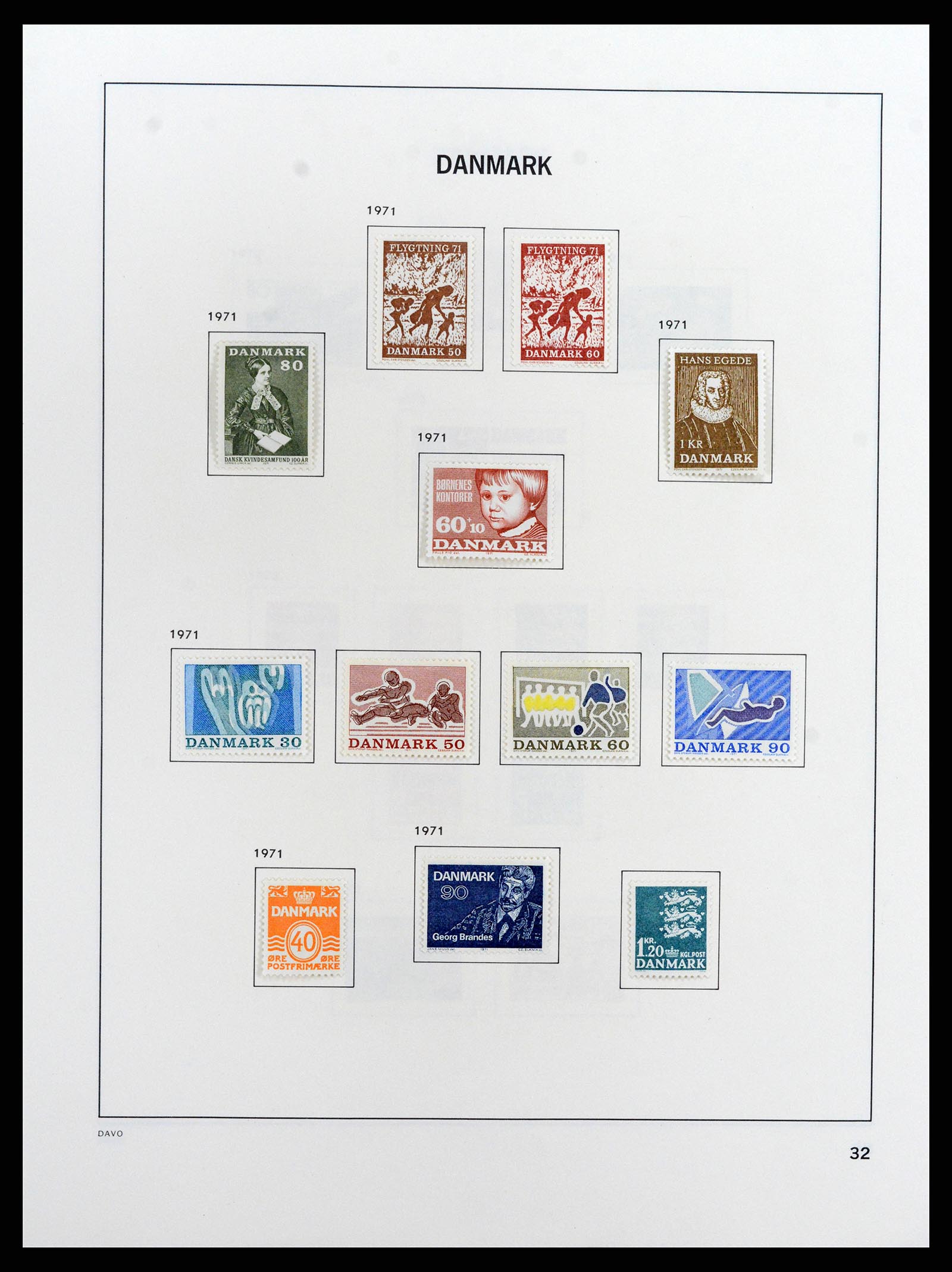 37805 043 - Postzegelverzameling 37805 Denemarken 1851-2022!!
