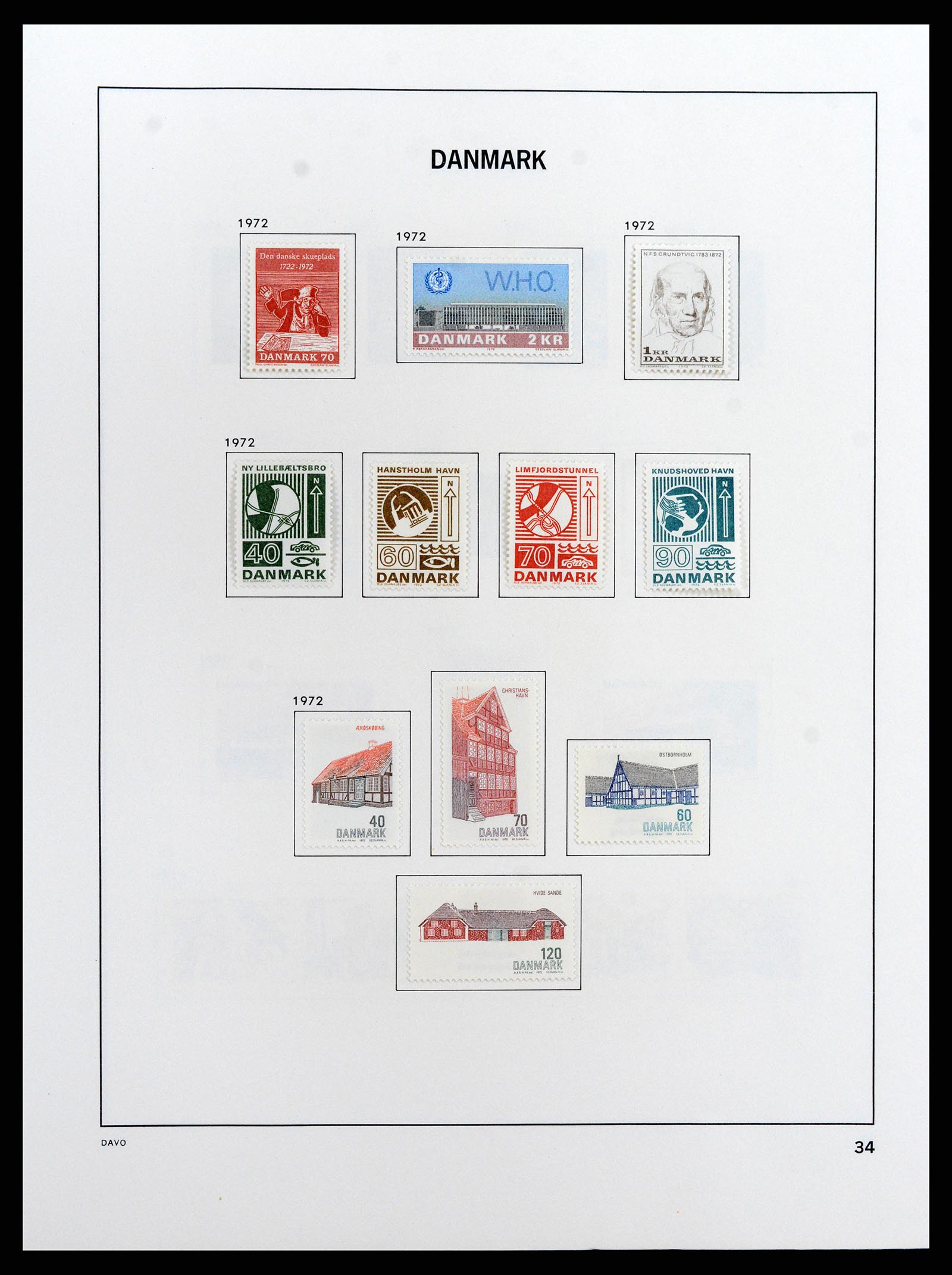 37805 045 - Postzegelverzameling 37805 Denemarken 1851-2022!!