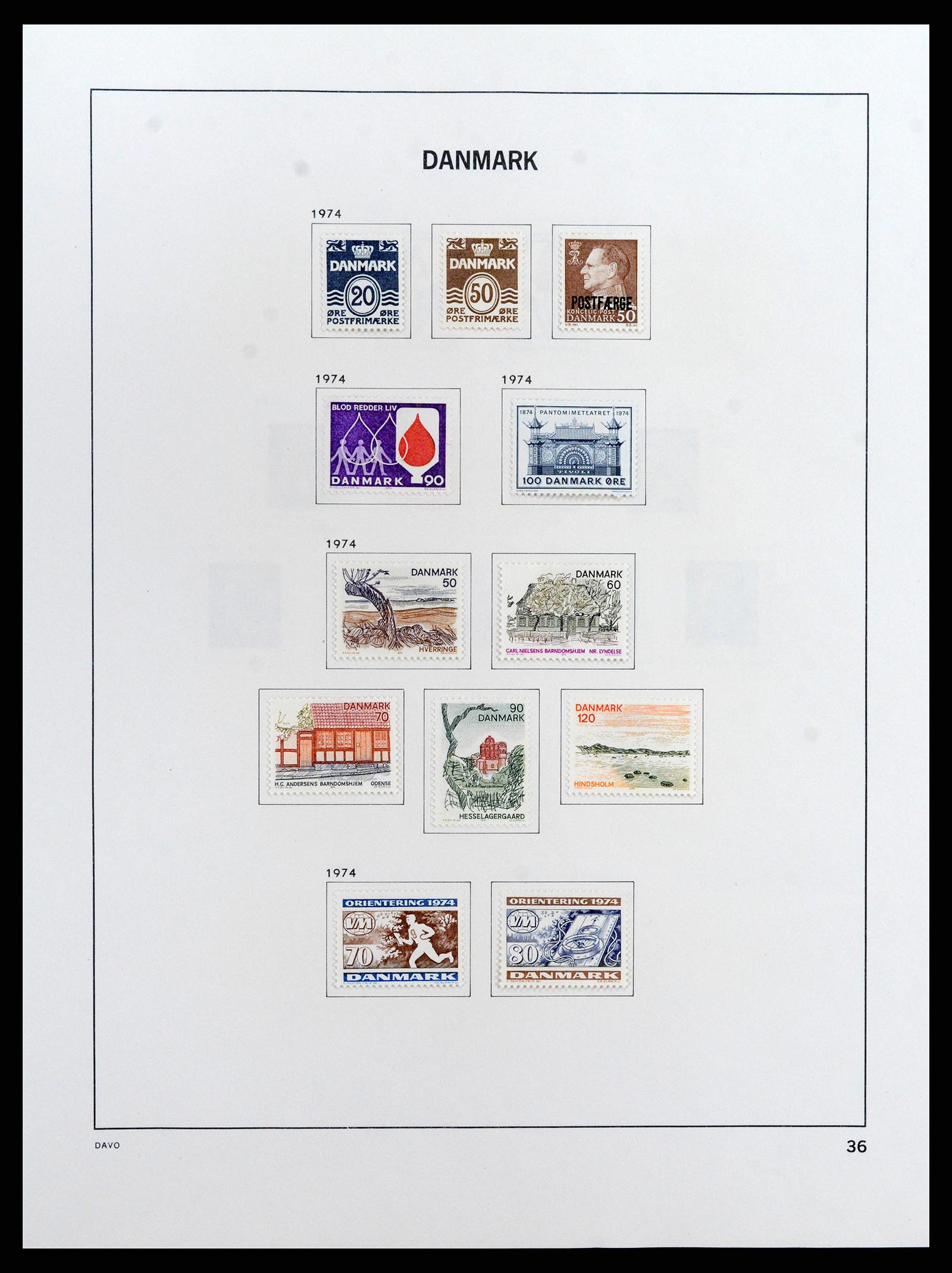37805 047 - Postzegelverzameling 37805 Denemarken 1851-2022!!