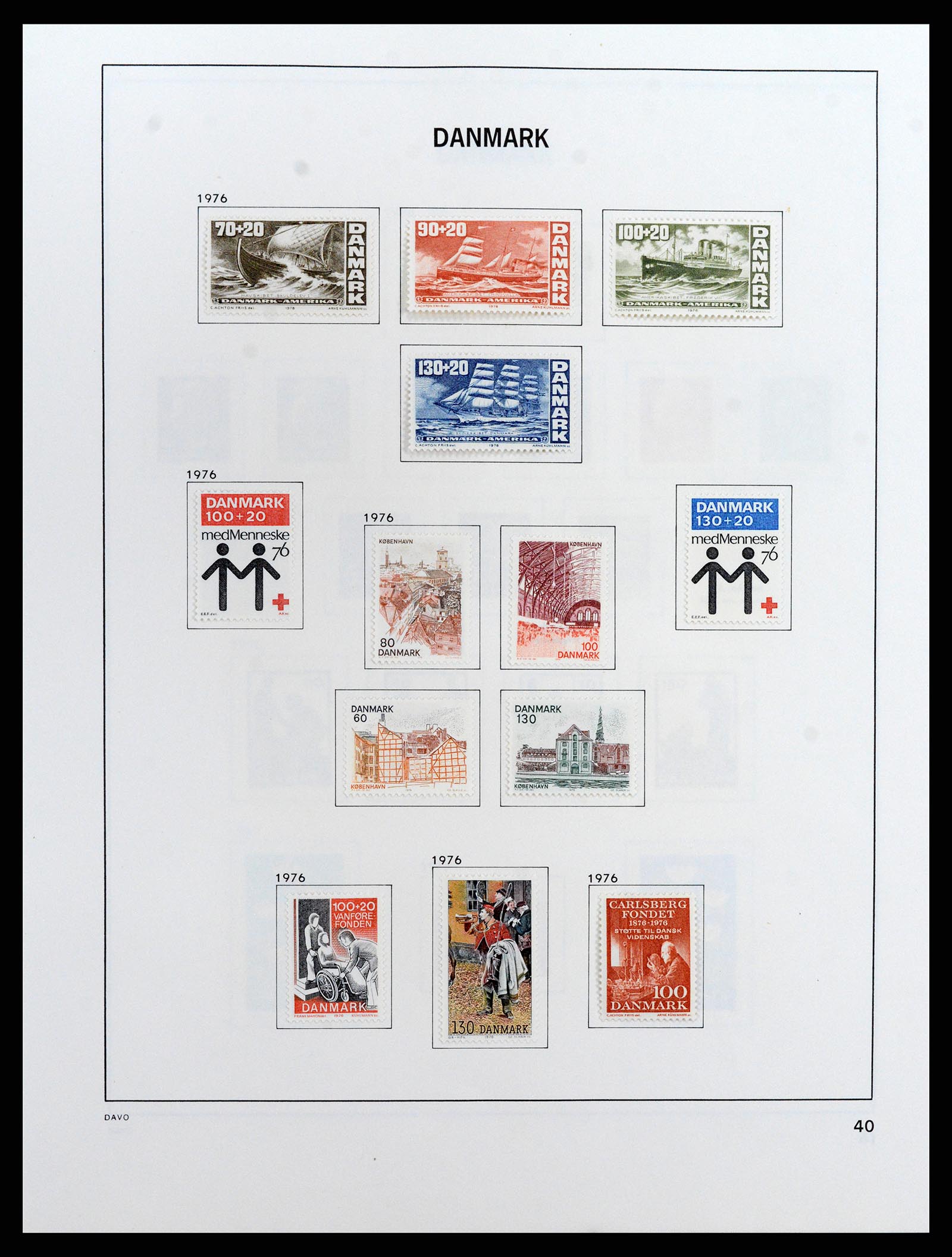 37805 051 - Postzegelverzameling 37805 Denemarken 1851-2022!!