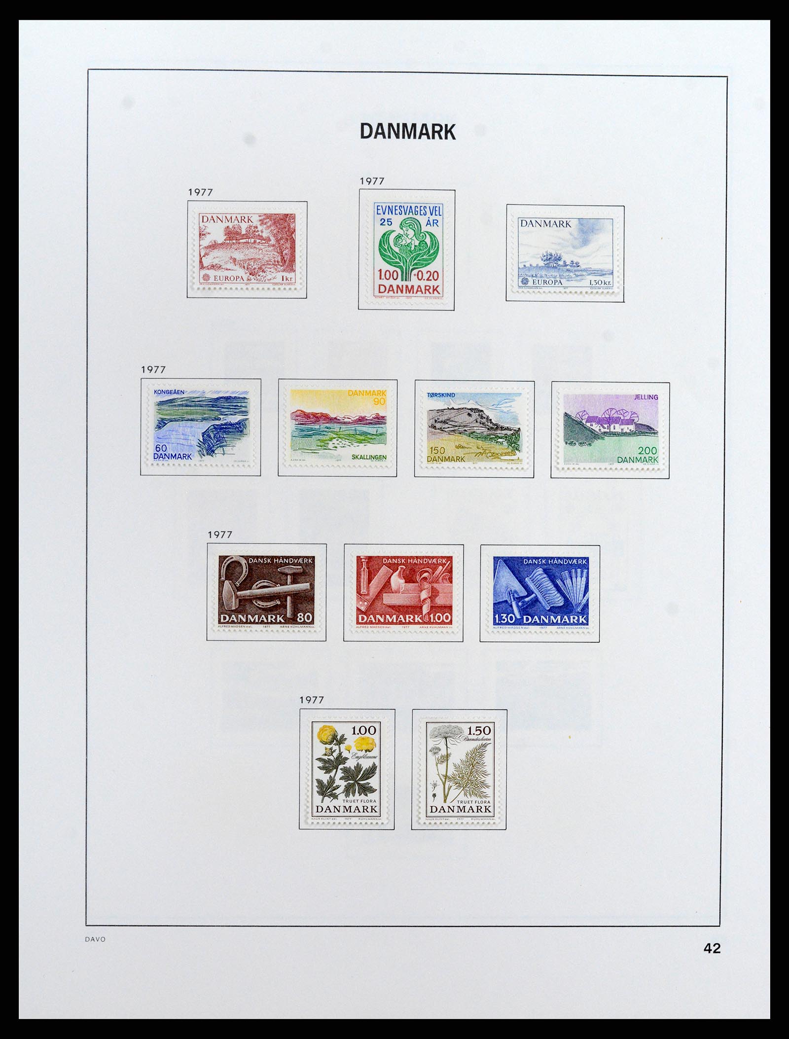 37805 053 - Postzegelverzameling 37805 Denemarken 1851-2022!!