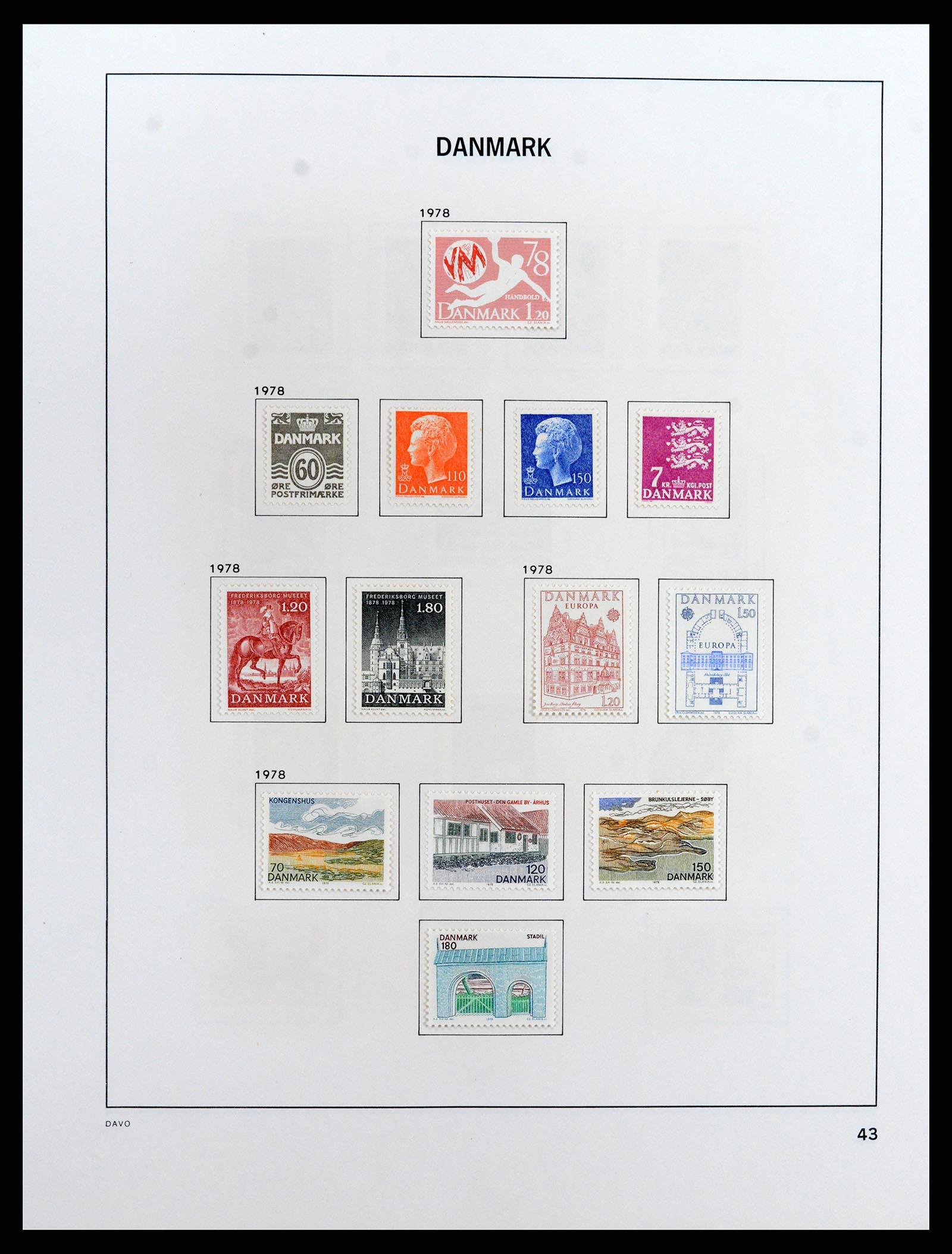 37805 054 - Postzegelverzameling 37805 Denemarken 1851-2022!!