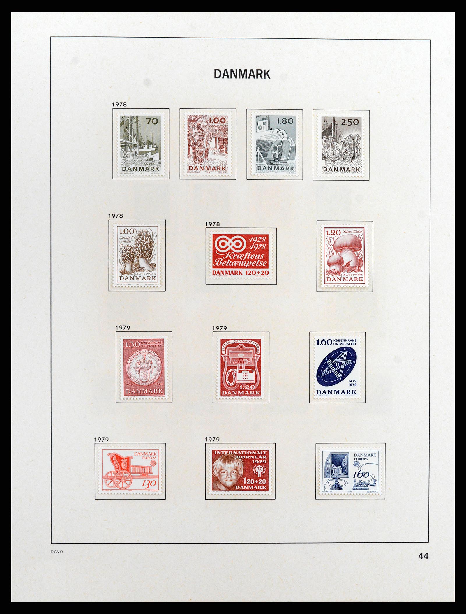 37805 055 - Postzegelverzameling 37805 Denemarken 1851-2022!!
