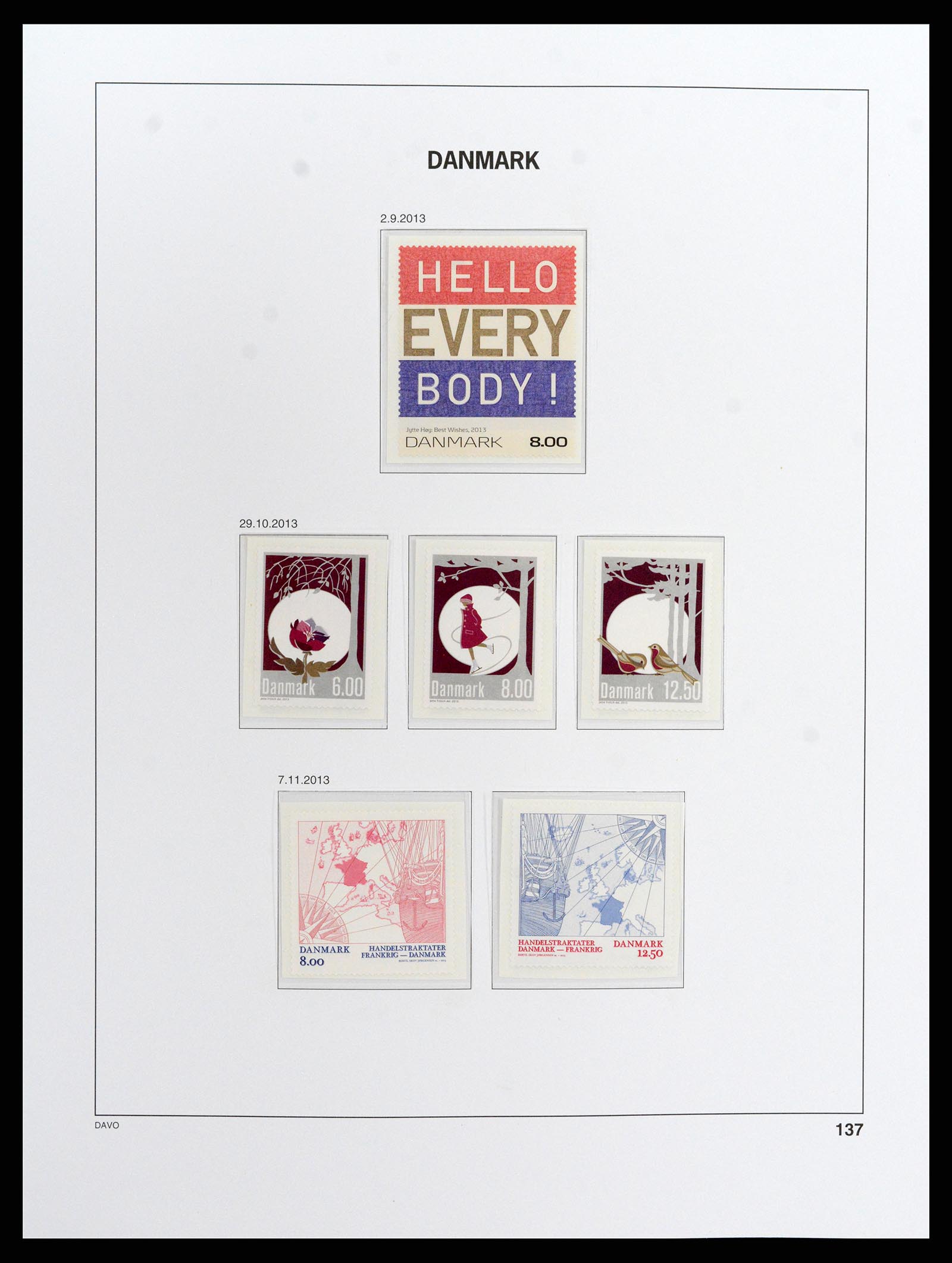 37805 163 - Postzegelverzameling 37805 Denemarken 1851-2022!!