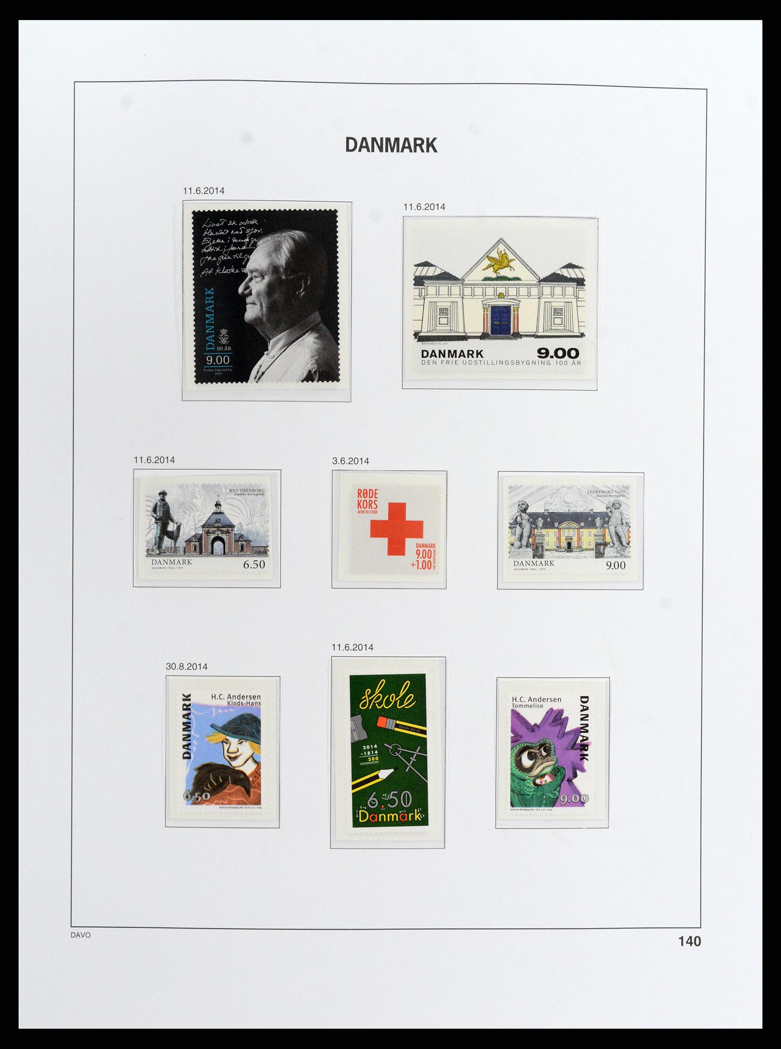37805 166 - Postzegelverzameling 37805 Denemarken 1851-2022!!