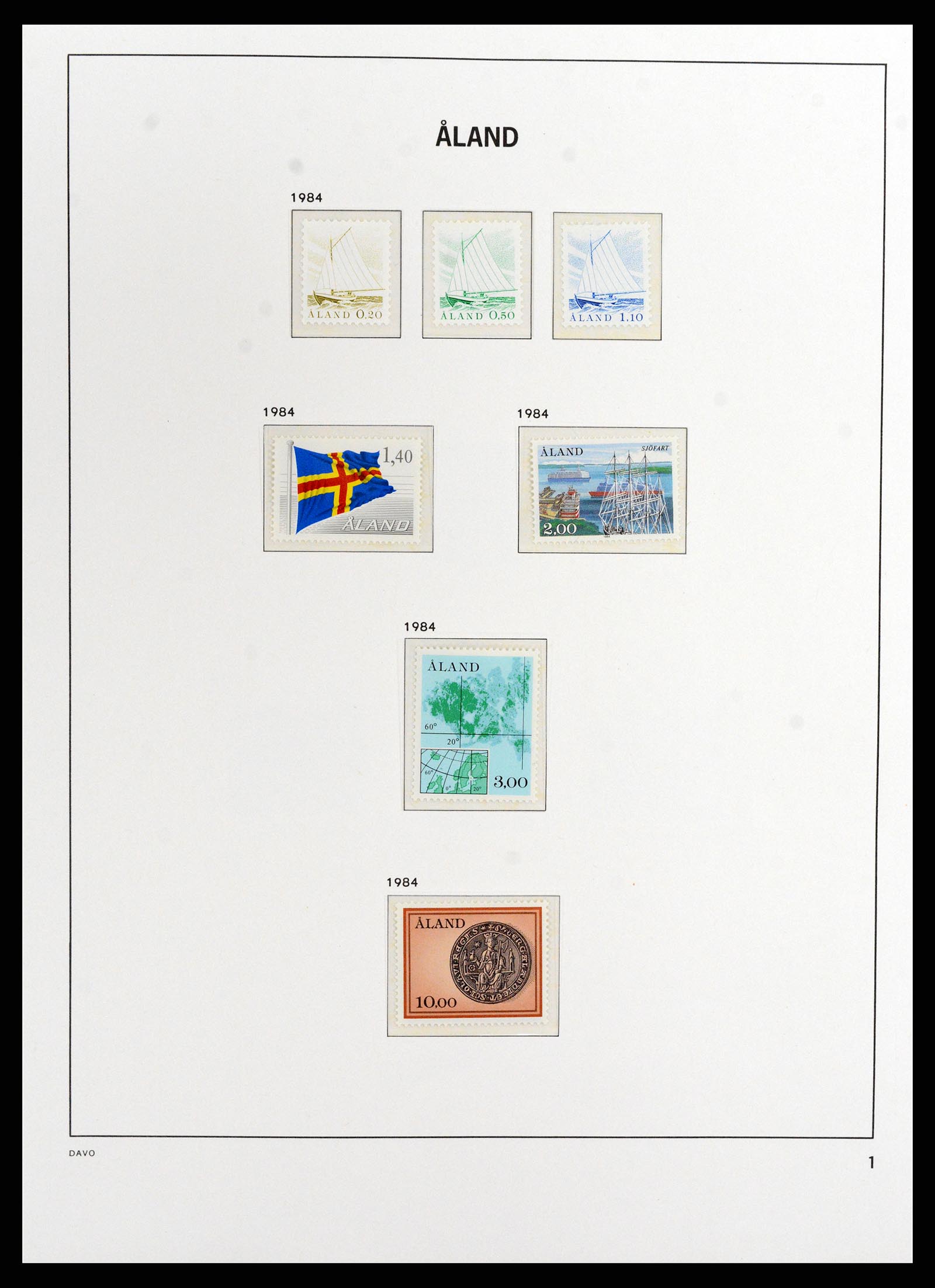 37806 001 - Postzegelverzameling 37806 Aland 1984-2020!