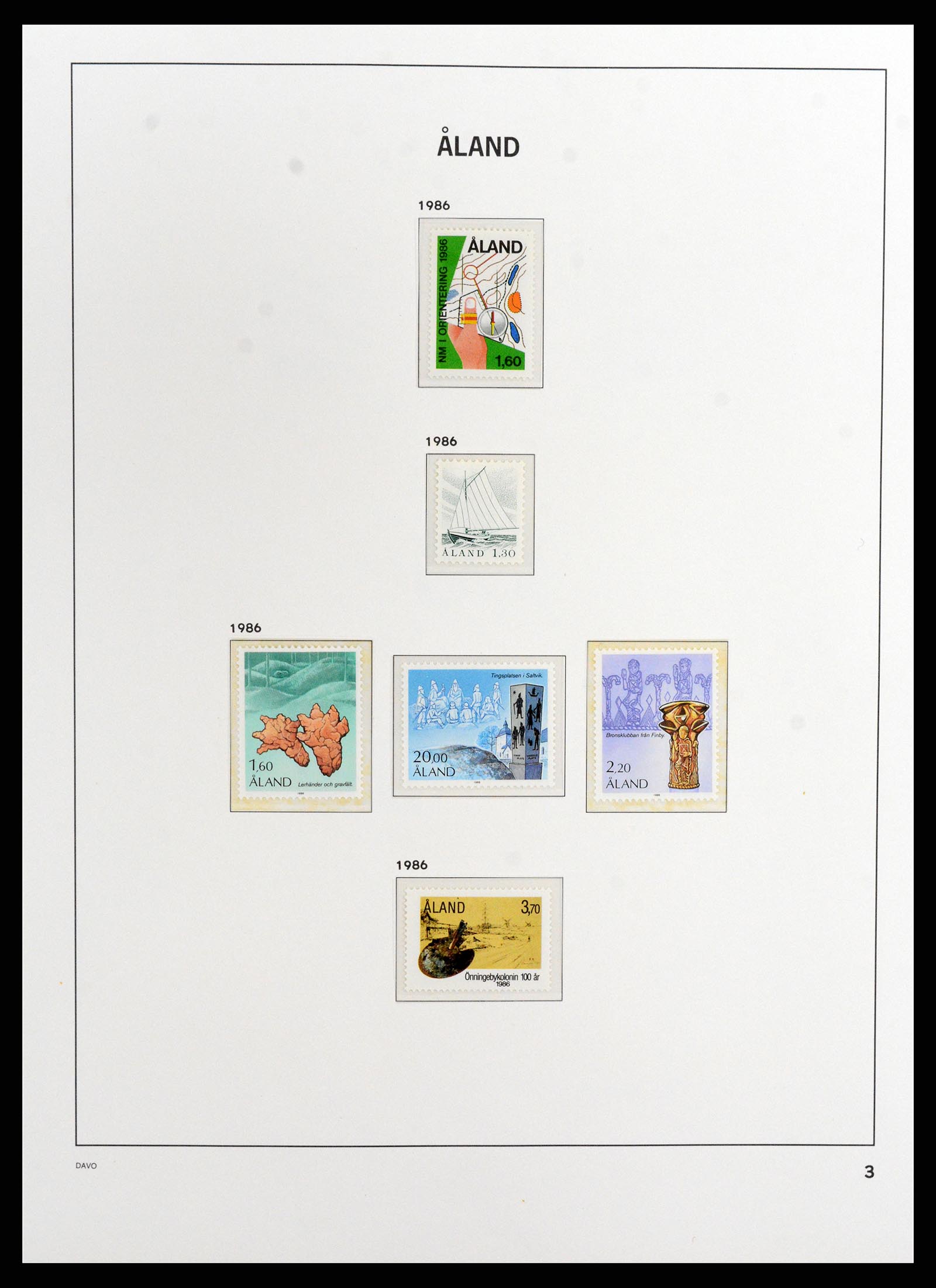 37806 003 - Stamp Collection 37806 Aland 1984-2020!