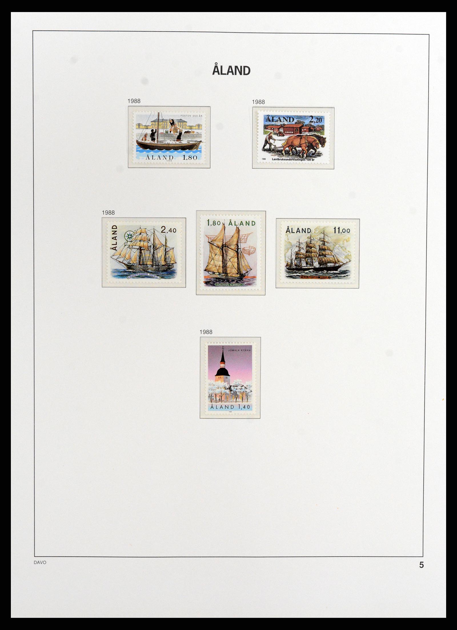 37806 005 - Postzegelverzameling 37806 Aland 1984-2020!