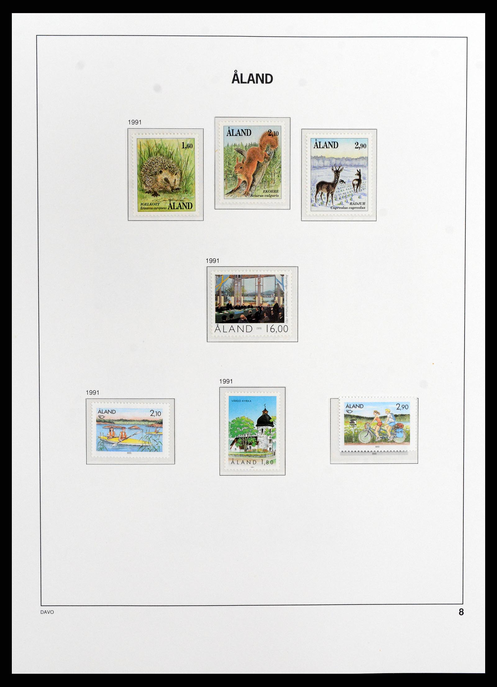 37806 008 - Postzegelverzameling 37806 Aland 1984-2020!