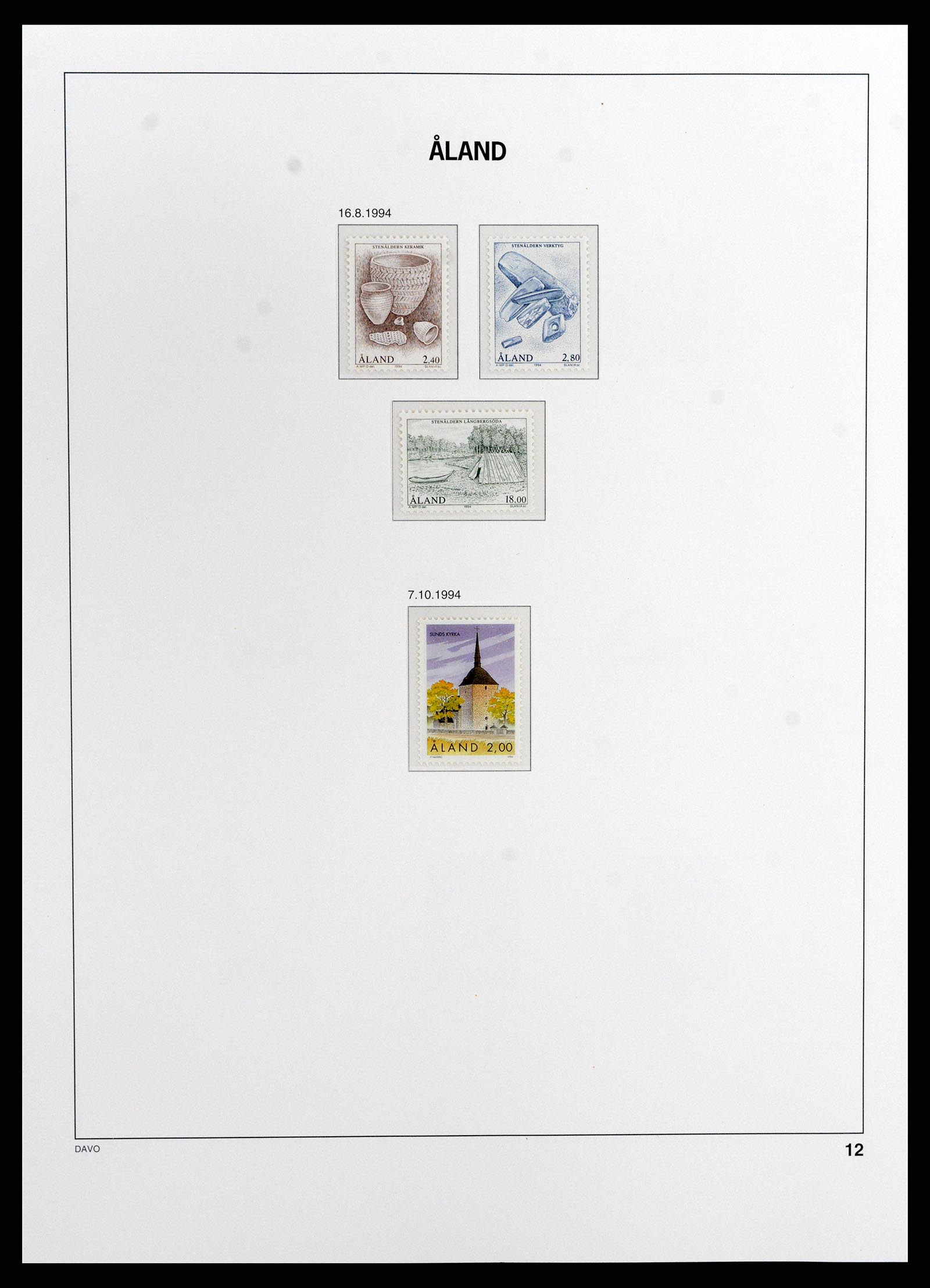 37806 012 - Postzegelverzameling 37806 Aland 1984-2020!