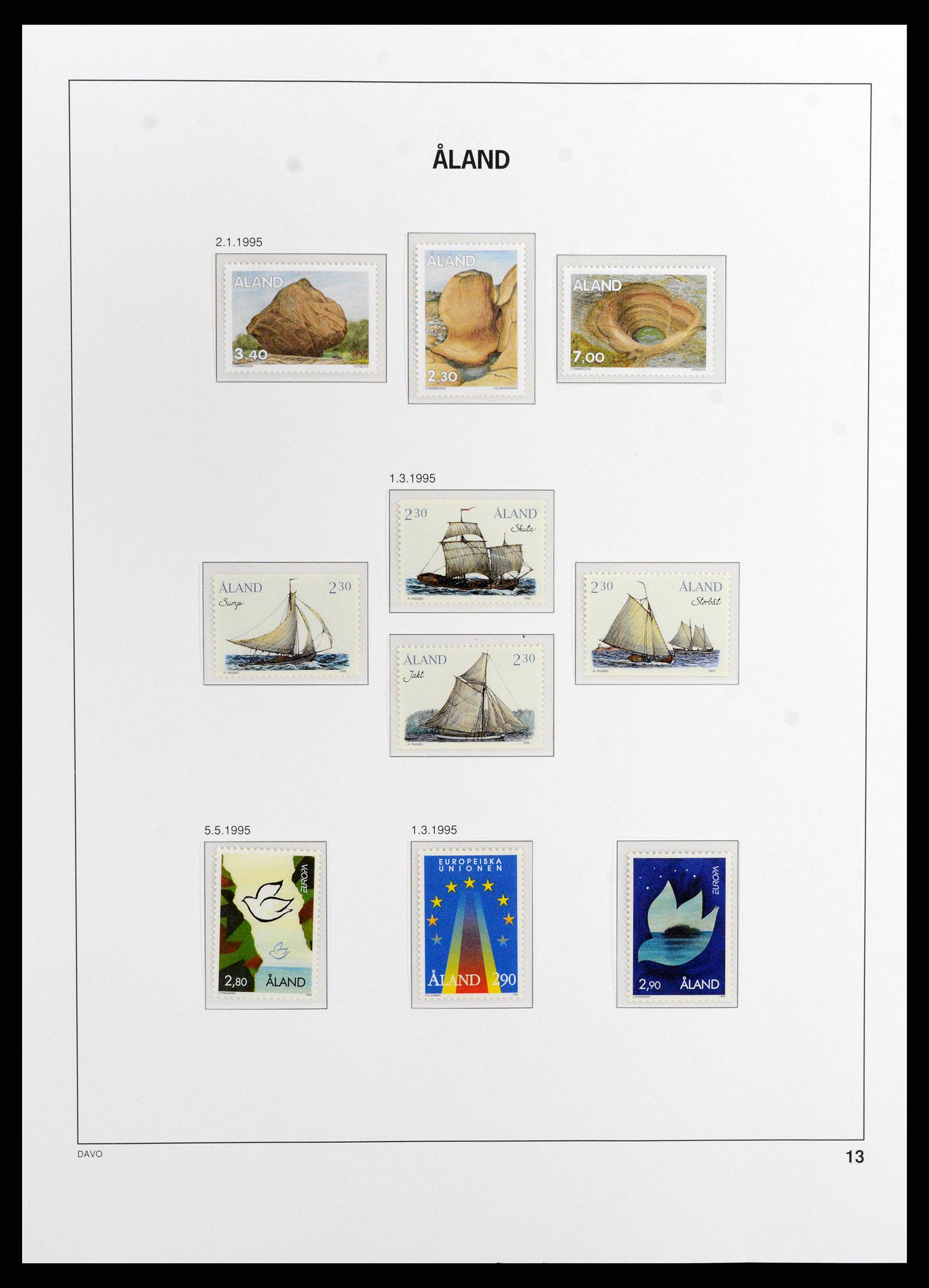 37806 013 - Postzegelverzameling 37806 Aland 1984-2020!