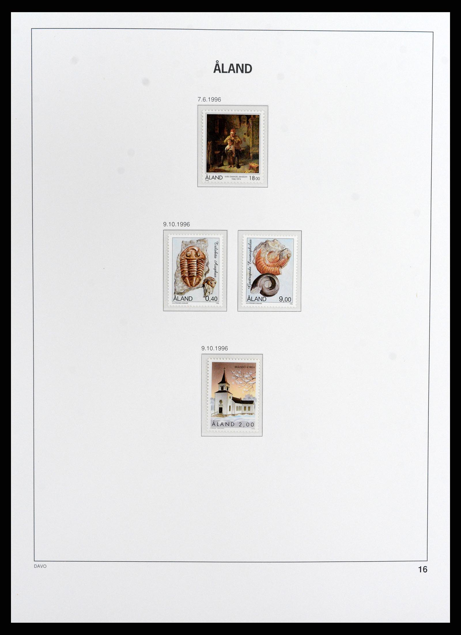 37806 016 - Postzegelverzameling 37806 Aland 1984-2020!