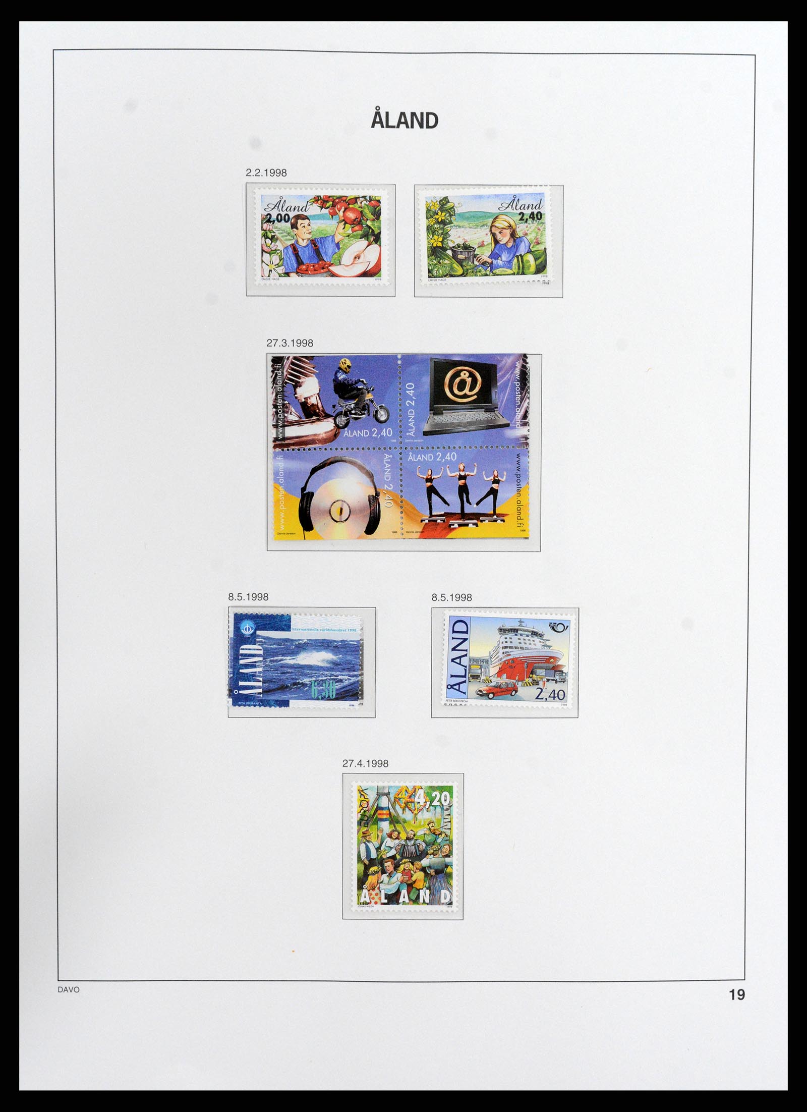 37806 019 - Stamp Collection 37806 Aland 1984-2020!