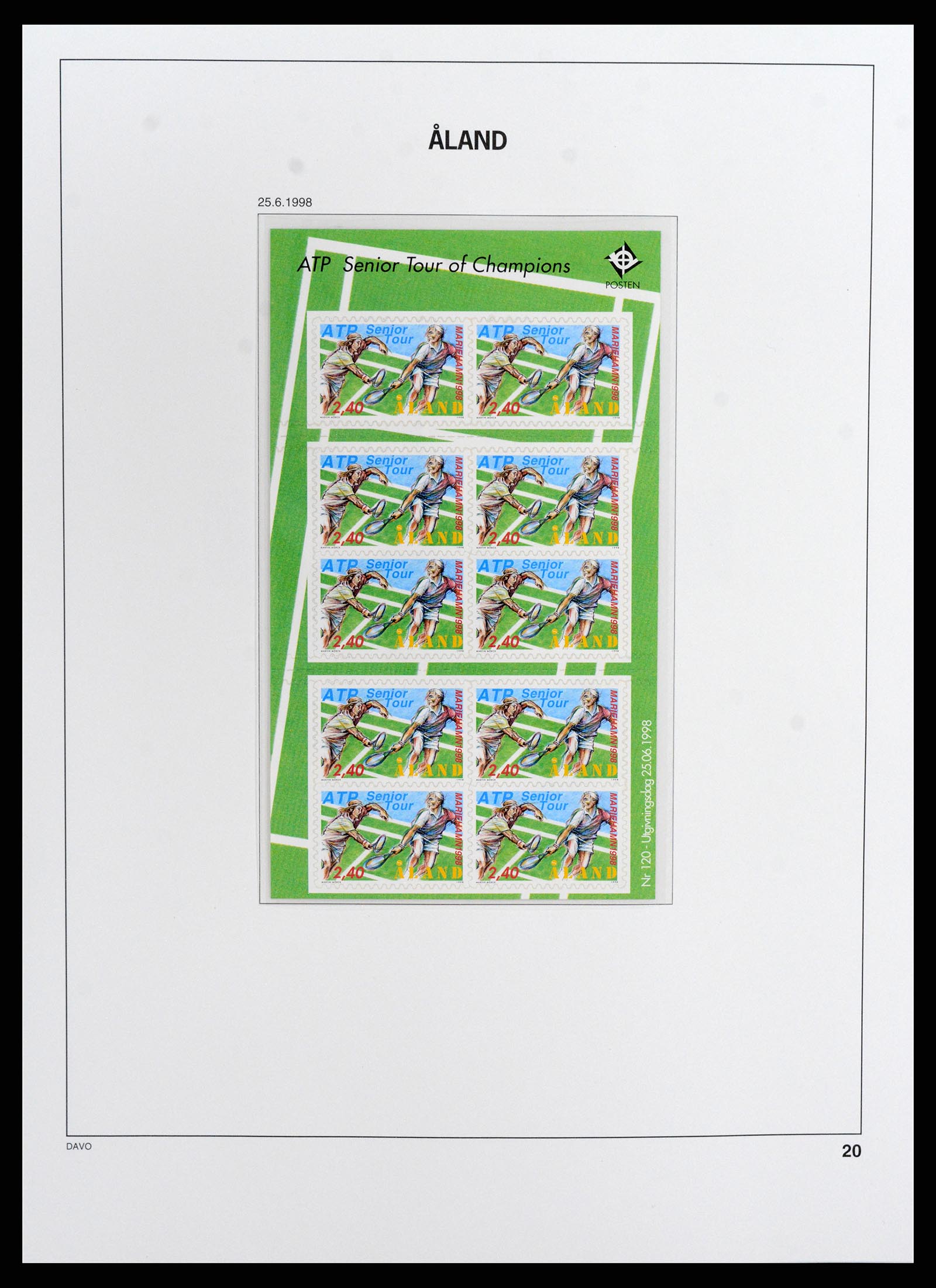 37806 020 - Postzegelverzameling 37806 Aland 1984-2020!