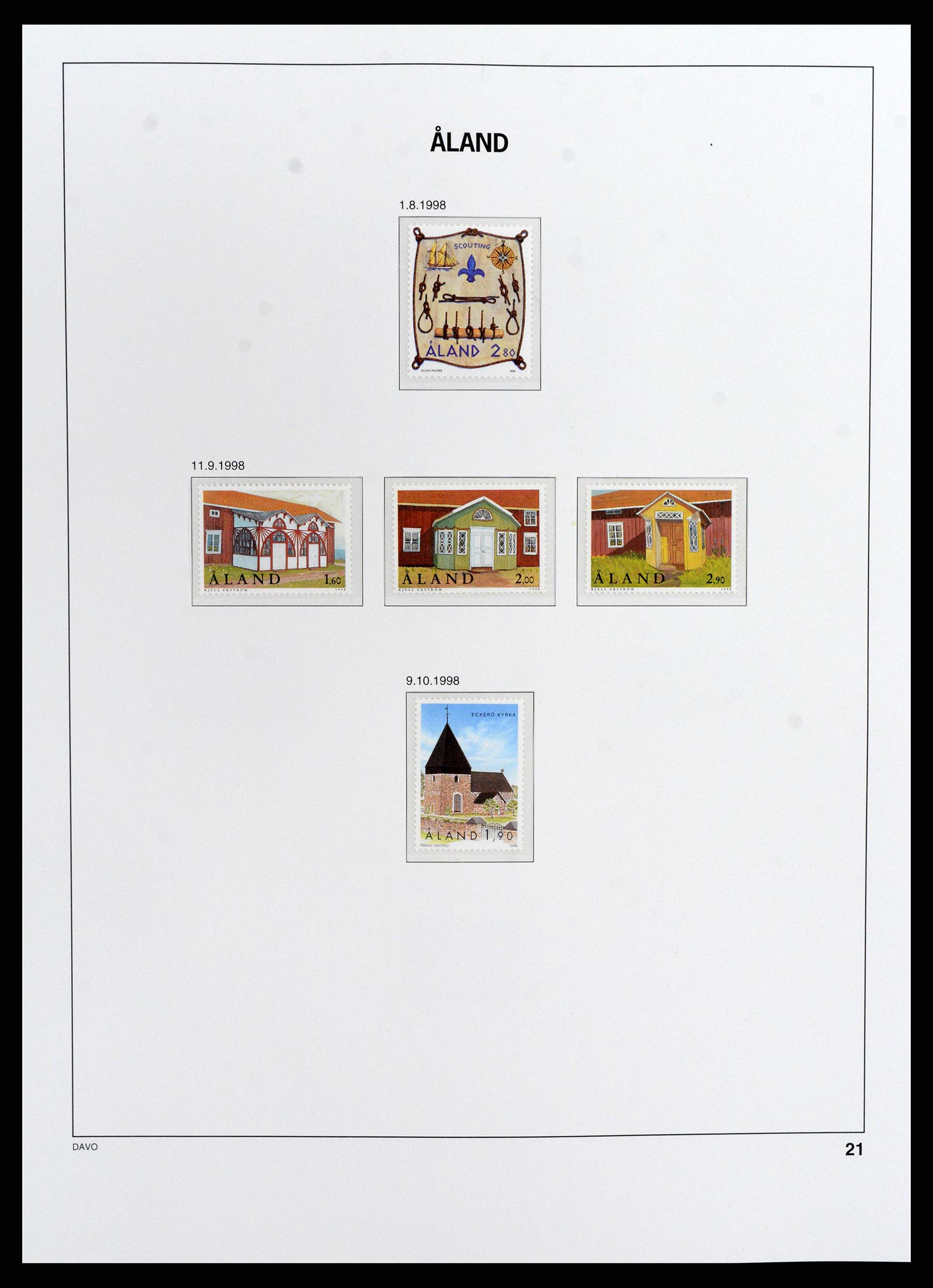 37806 021 - Stamp Collection 37806 Aland 1984-2020!