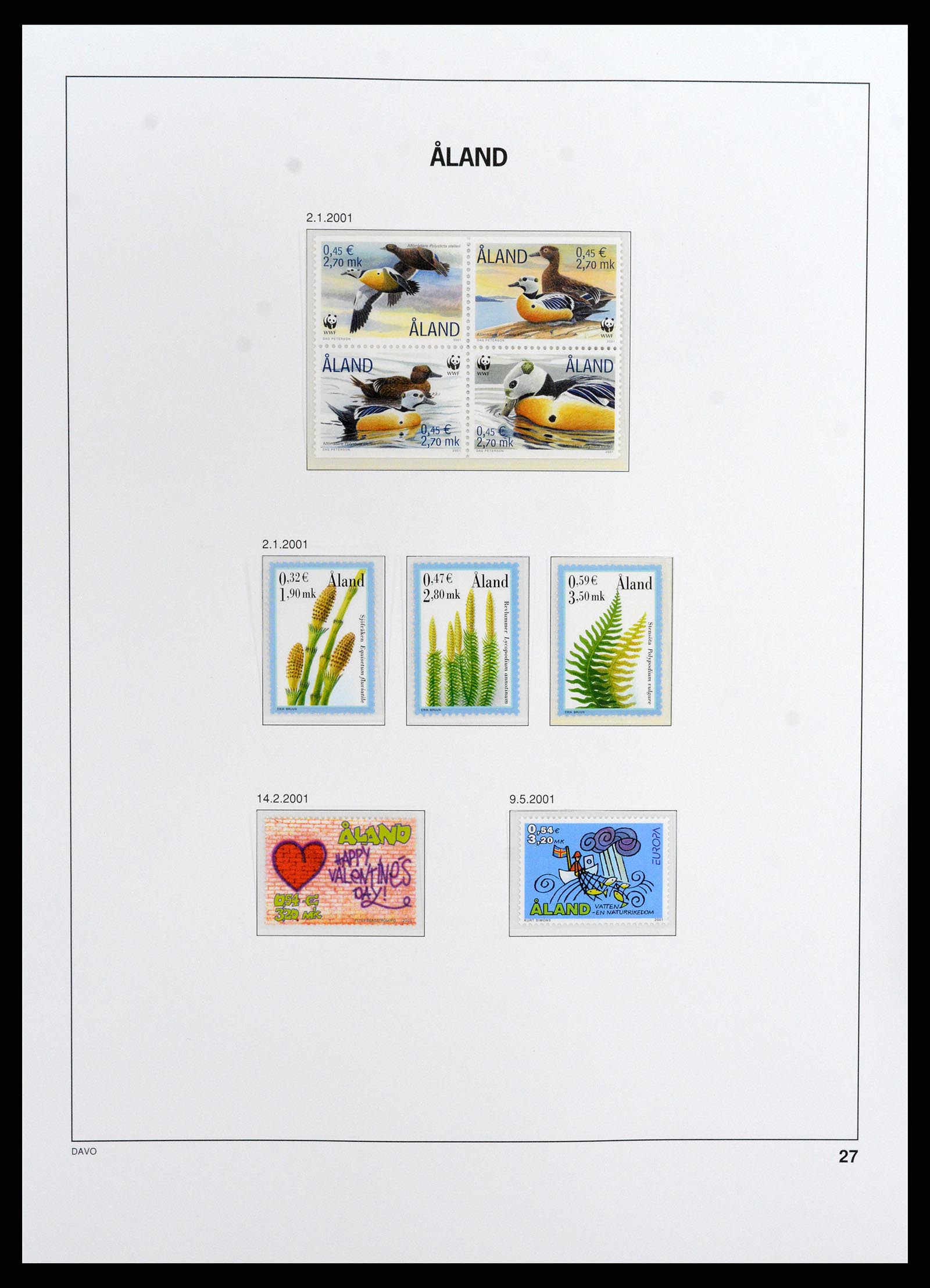 37806 027 - Postzegelverzameling 37806 Aland 1984-2020!