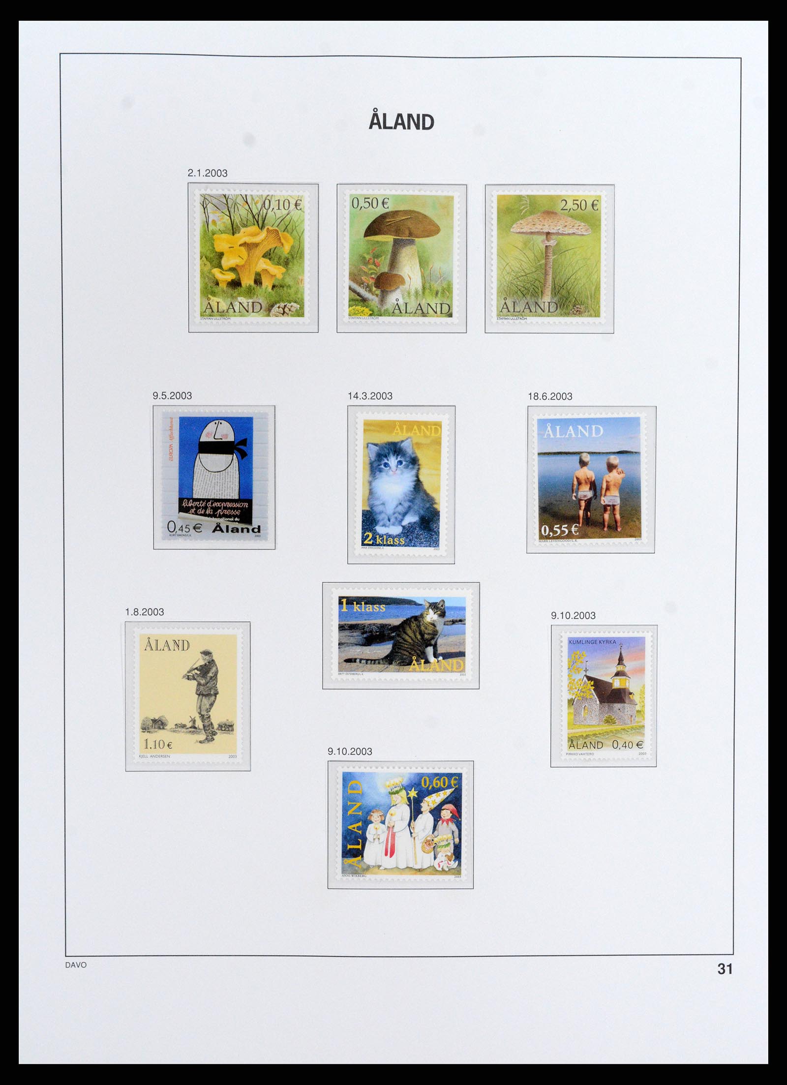 37806 031 - Postzegelverzameling 37806 Aland 1984-2020!