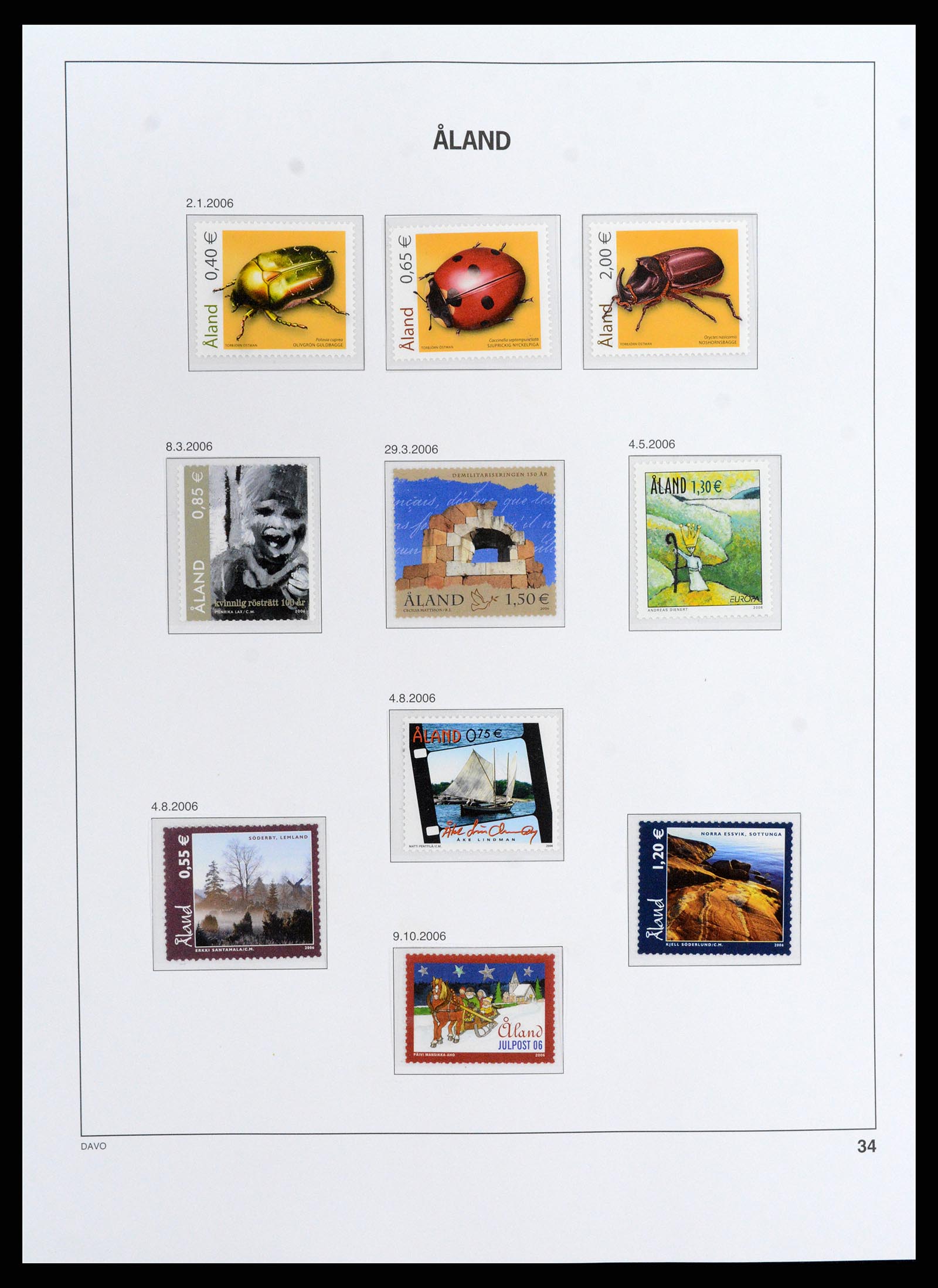 37806 035 - Stamp Collection 37806 Aland 1984-2020!