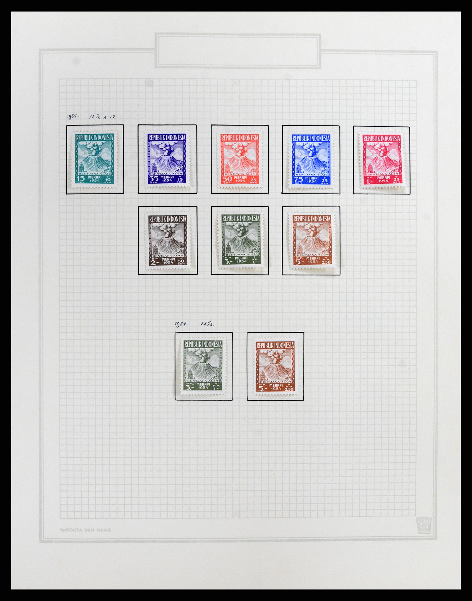 37807 027 - Postzegelverzameling 37807 Indonesië 1948-1977.