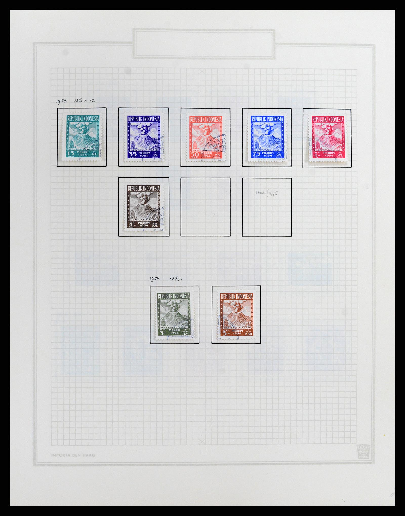 37807 028 - Postzegelverzameling 37807 Indonesië 1948-1977.