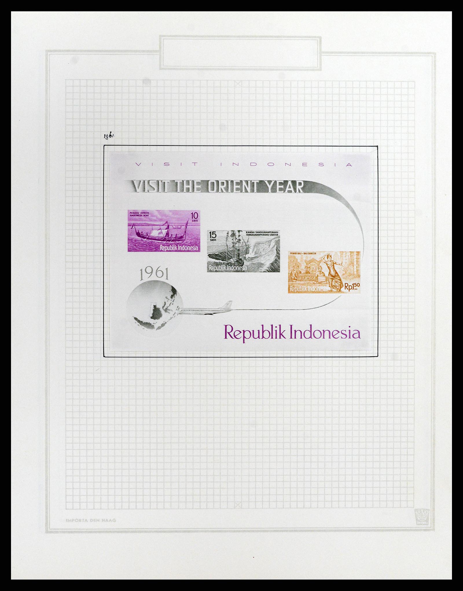 37807 053 - Postzegelverzameling 37807 Indonesië 1948-1977.