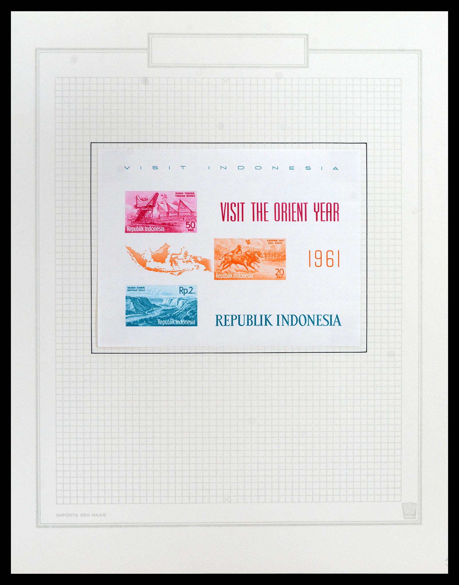 37807 054 - Postzegelverzameling 37807 Indonesië 1948-1977.