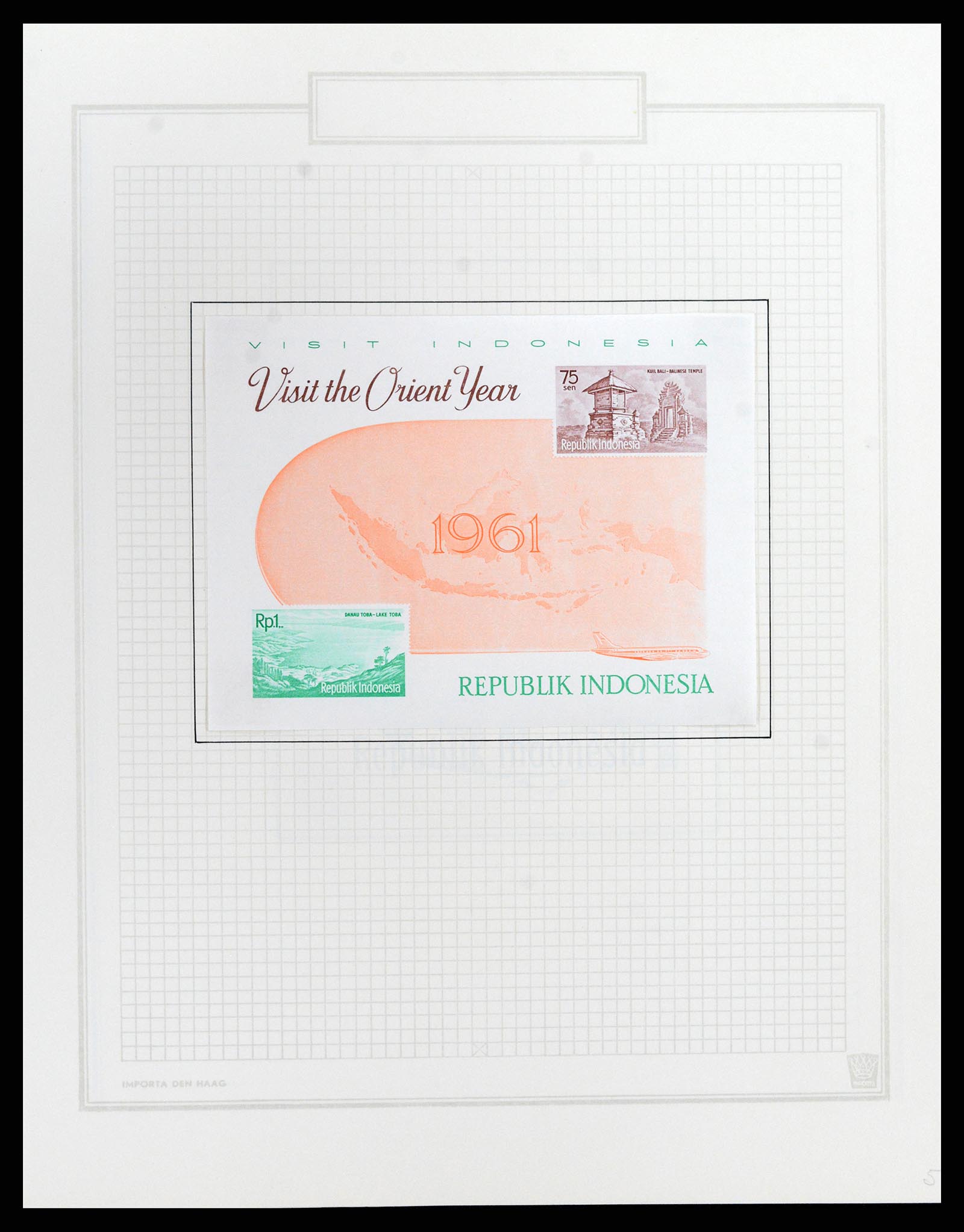 37807 055 - Postzegelverzameling 37807 Indonesië 1948-1977.