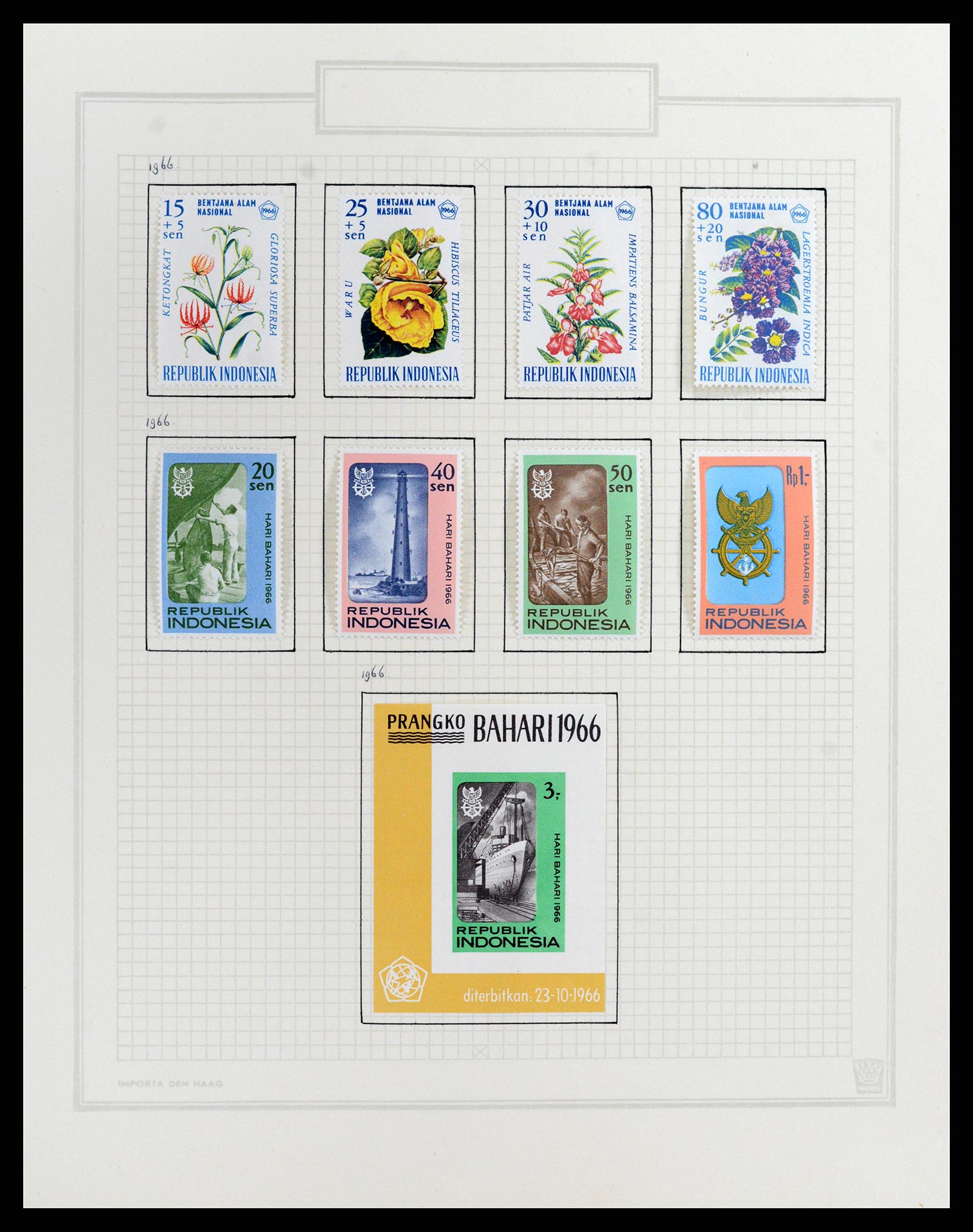 37807 099 - Stamp Collection 37807 Indonesia 1948-1977.