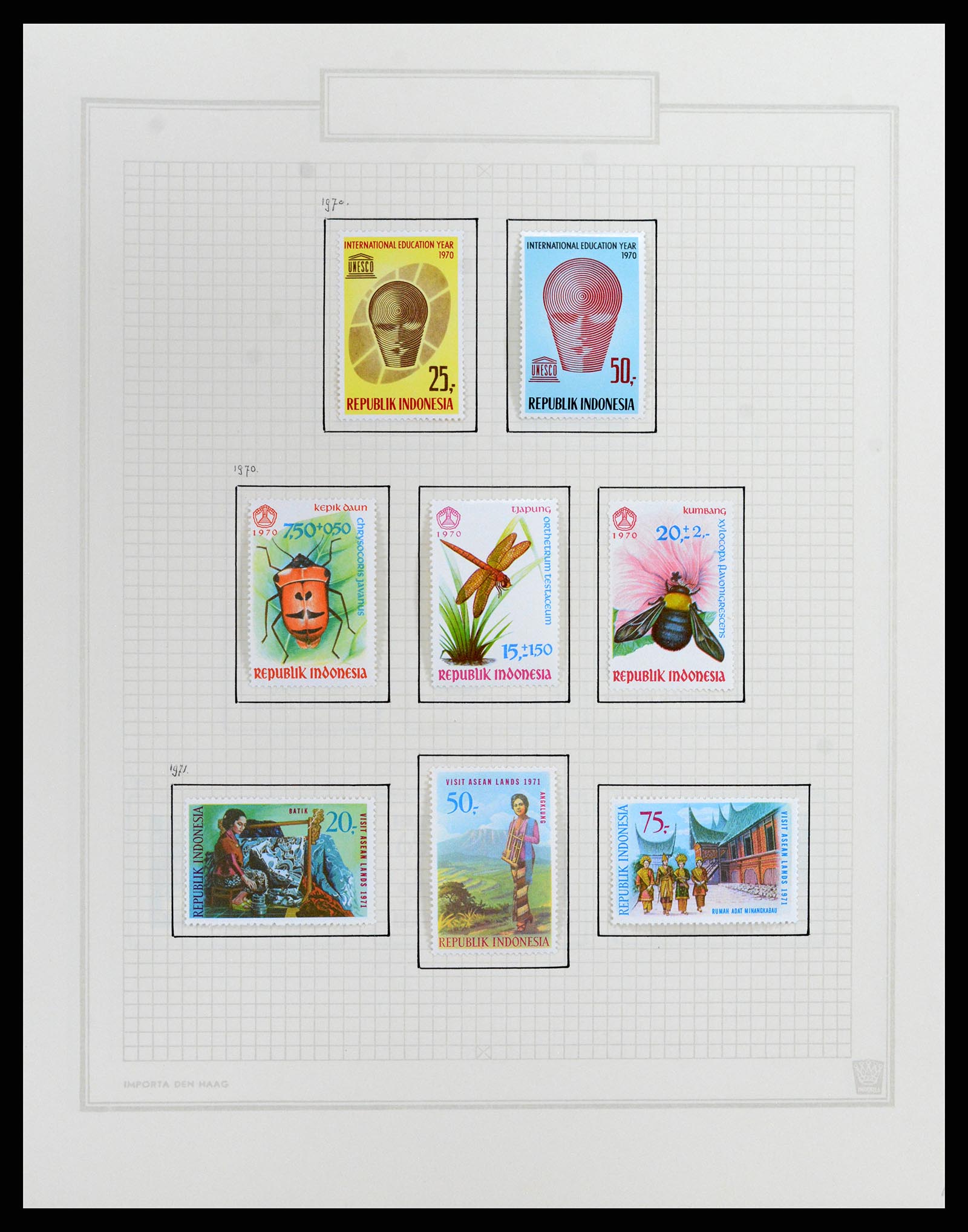 37807 132 - Stamp Collection 37807 Indonesia 1948-1977.