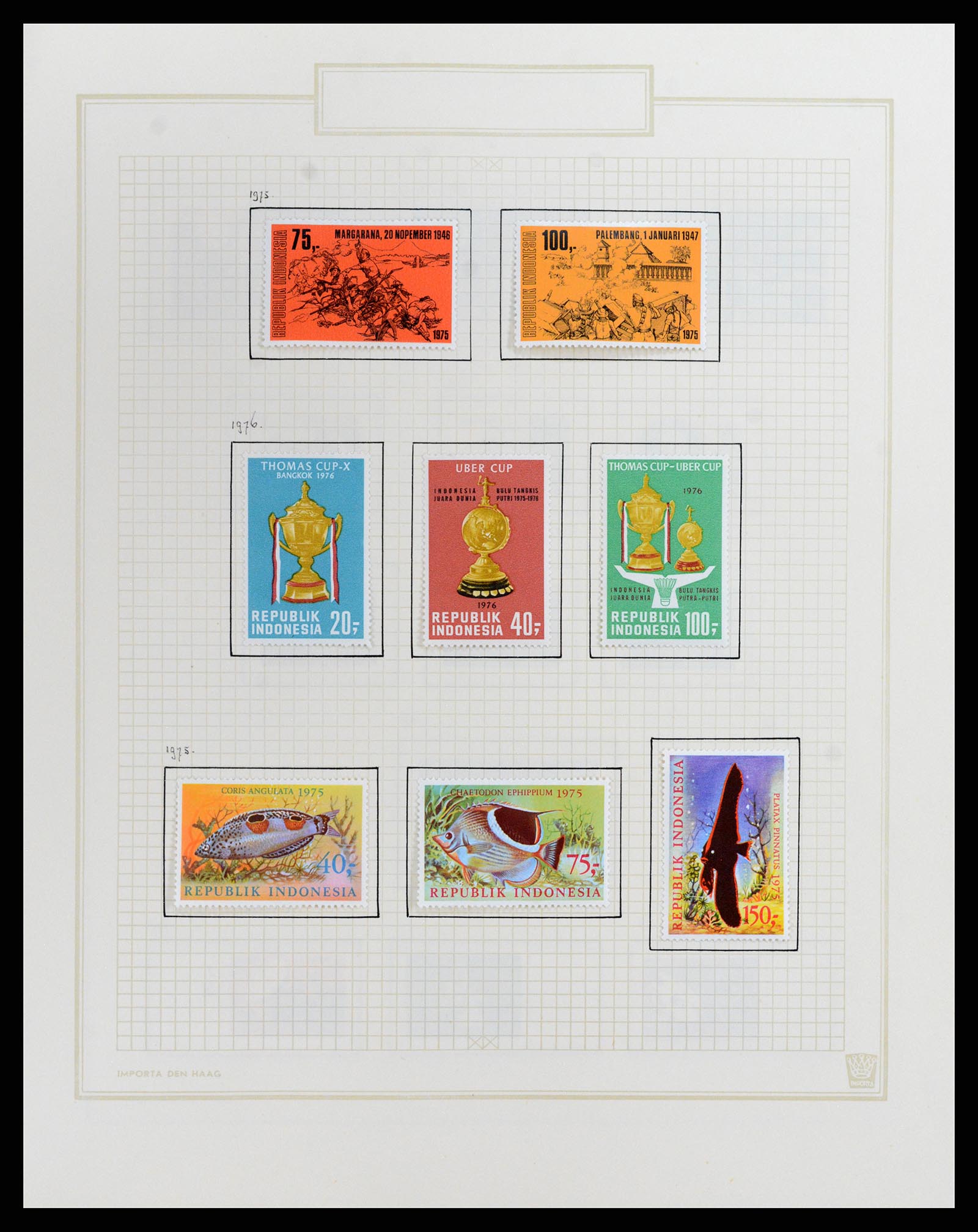 37807 147 - Stamp Collection 37807 Indonesia 1948-1977.