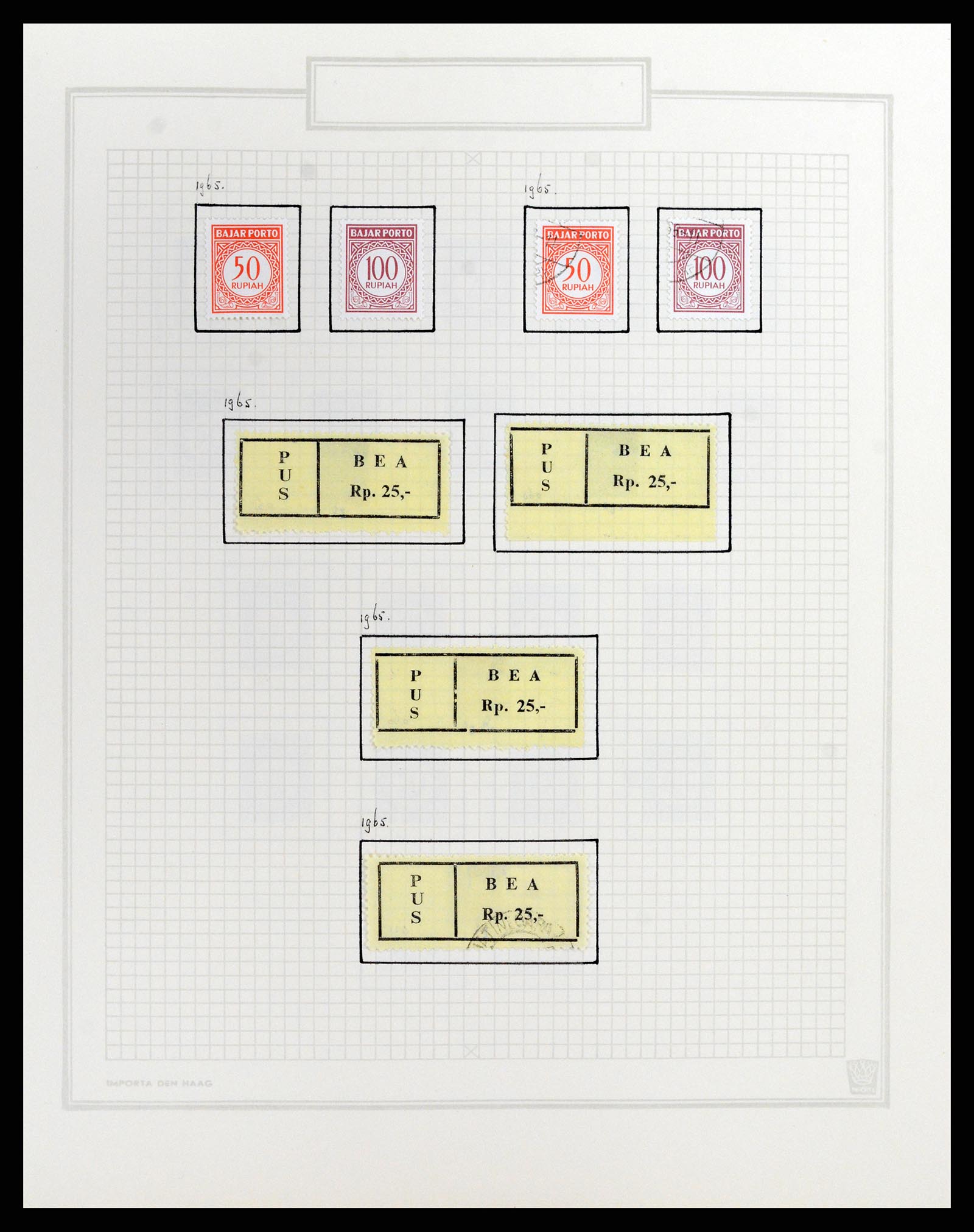 37807 159 - Stamp Collection 37807 Indonesia 1948-1977.